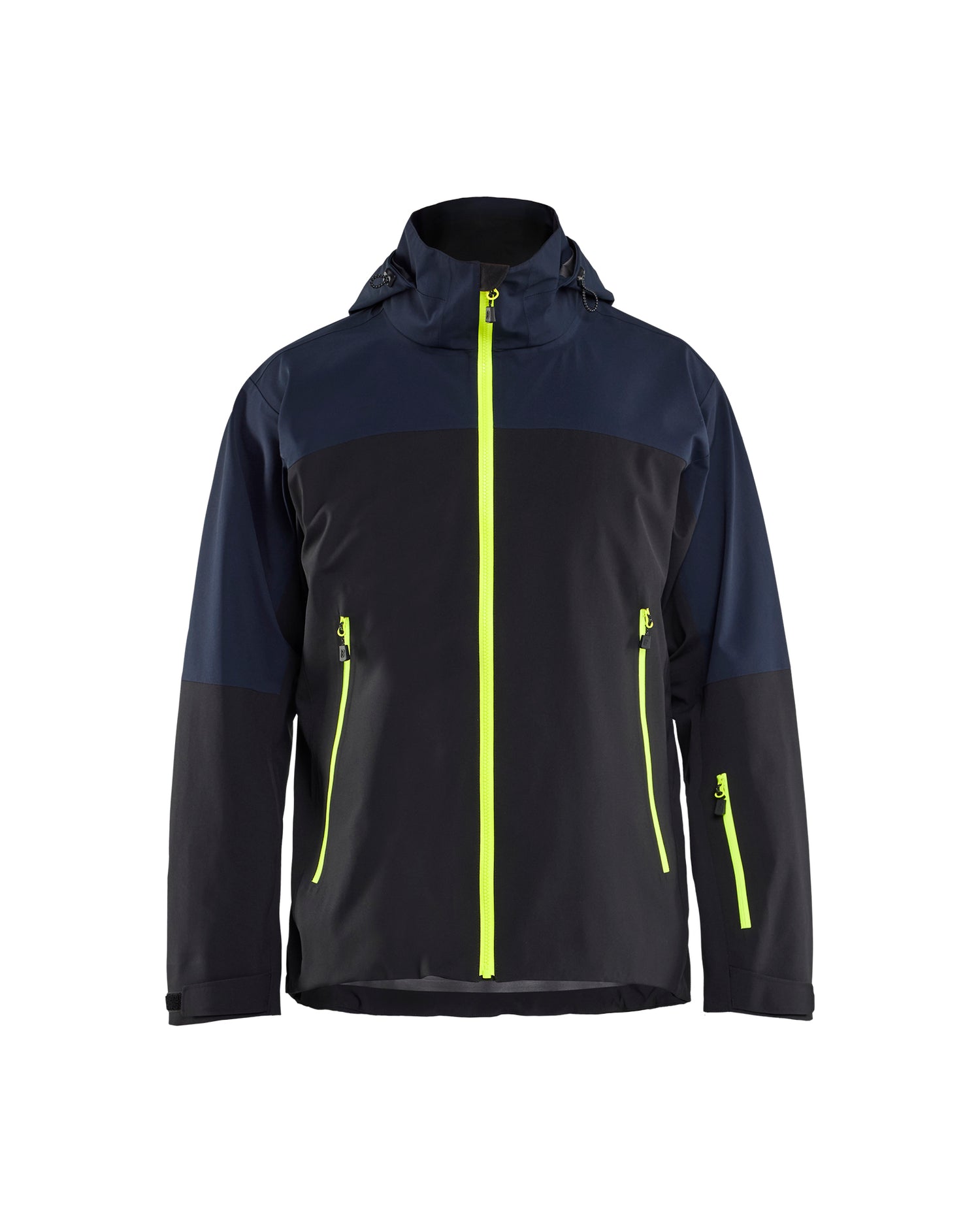 Blåkläder 4980 Striker Skaljakke 4-vejs Stretch, Mørk Marineblå/High Vis Gul