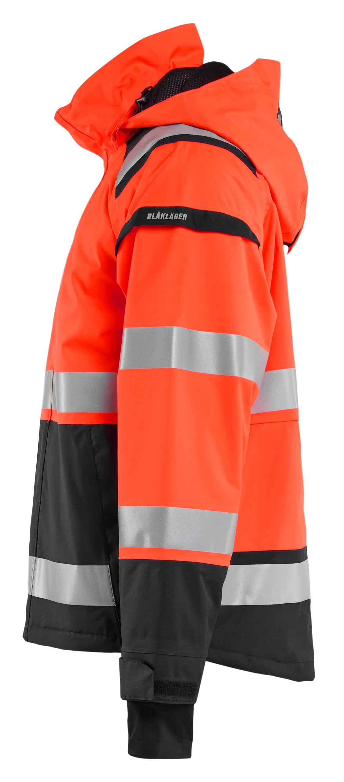 Blåkläder 4987 High Vis Skaljakke materiale med tryk