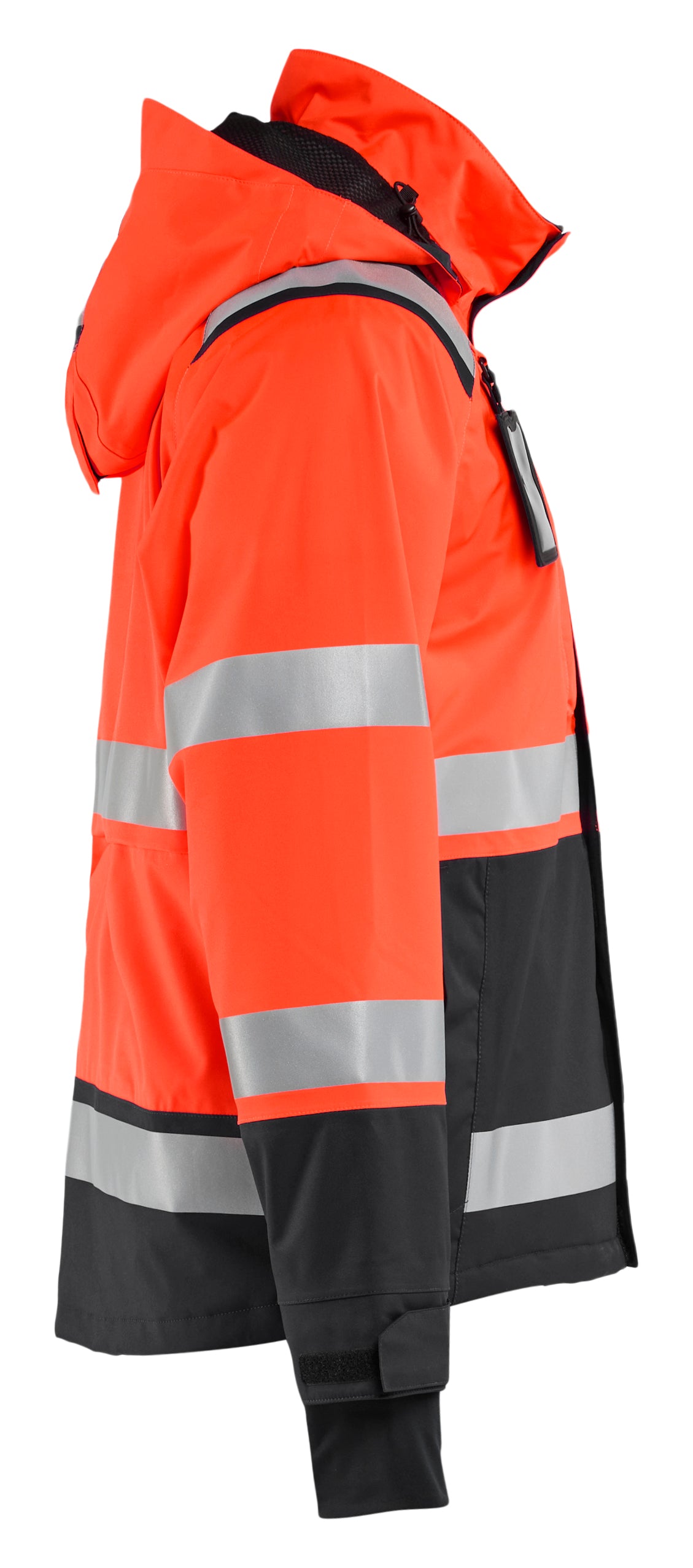 Blåkläder 4987 High Vis Skaljakke nærbillede til broderi