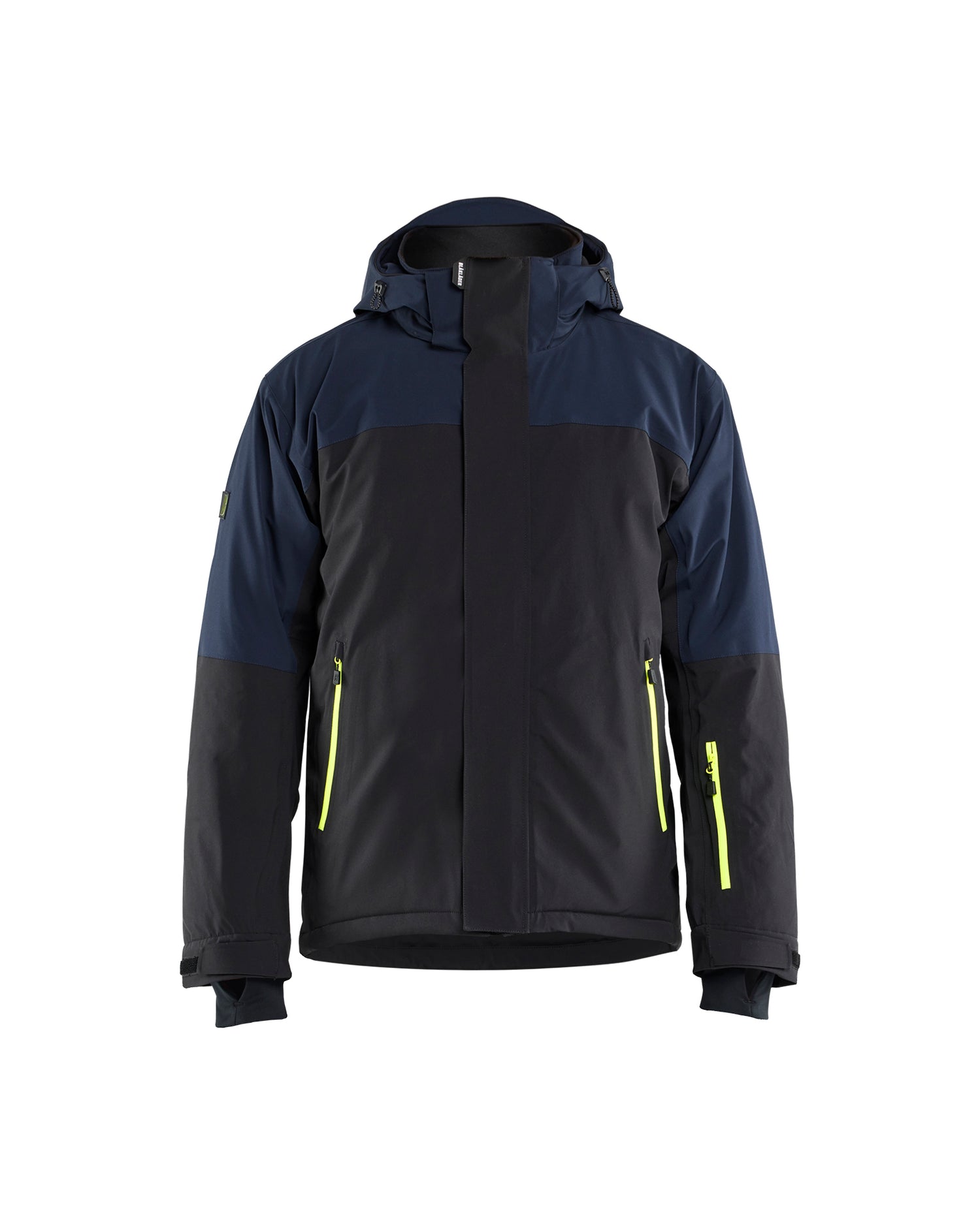 Blåkläder 4991 Striker Vinterjakke 4-vejs Stretch, Mørk Marineblå/High Vis Gul