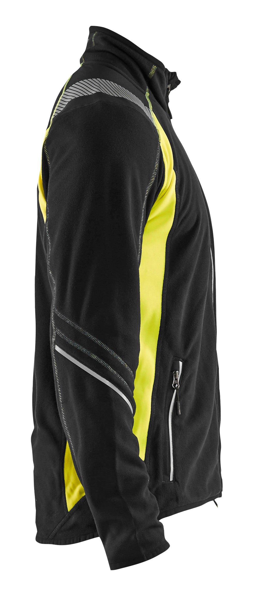 Blåkläder 4993 Microfleece Jakke nærbillede med logo