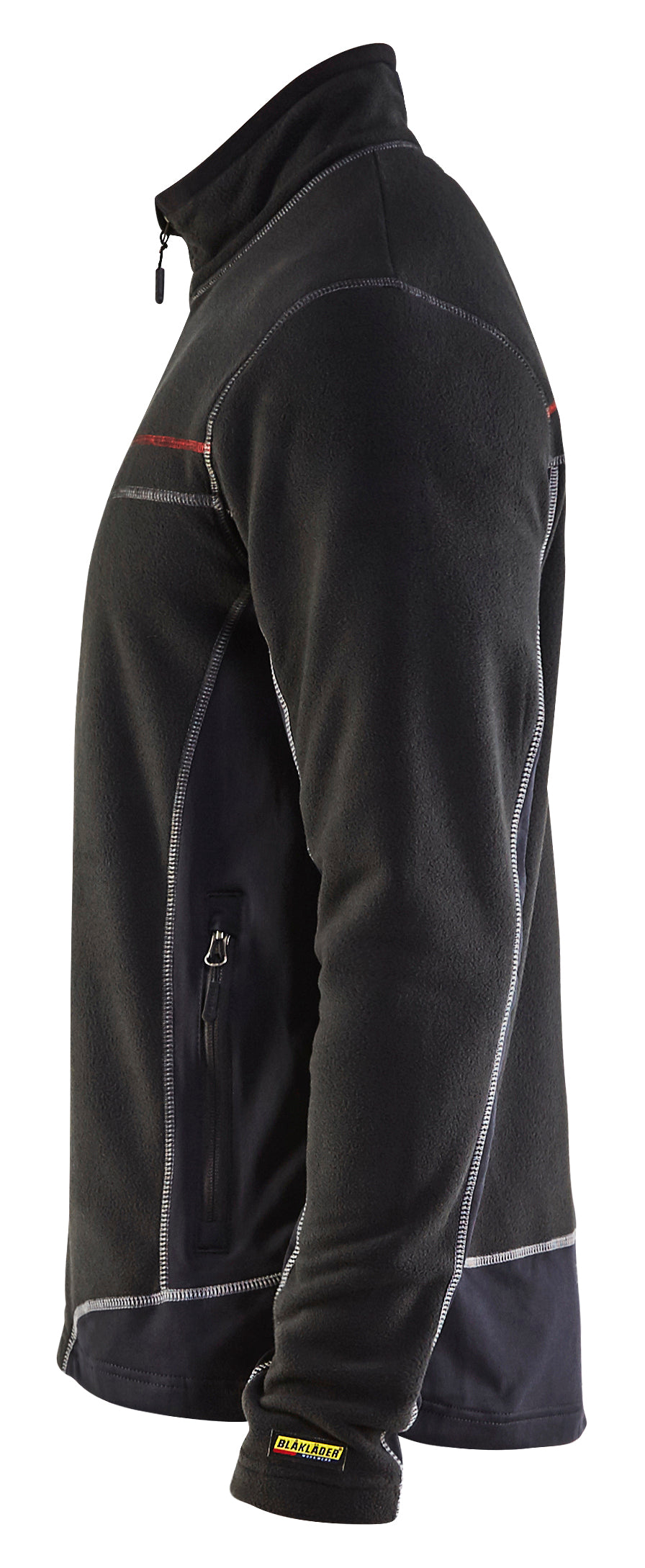 Blåkläder 4997 Microfleece jakke produktfoto med tryk