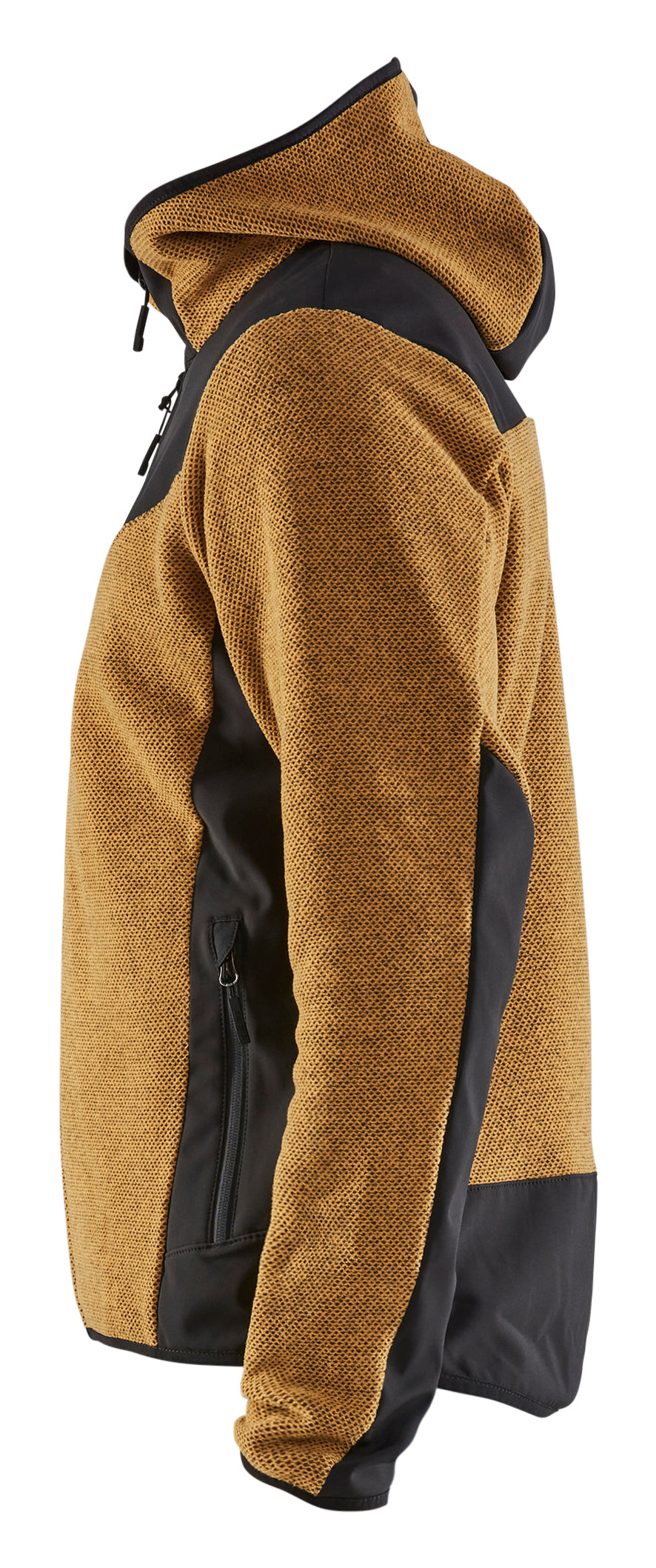 Blåkläder 5940 Strikket Jakke med Softshell produktfoto med tryk