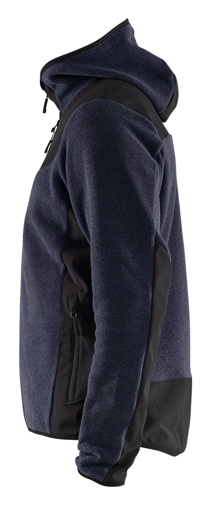 Blåkläder 5940 Strikket Jakke med Softshell detalje med tryk