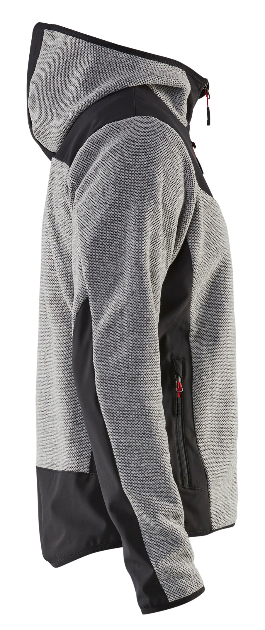 Blåkläder 5940 Strikket Jakke med Softshell detalje til broderi