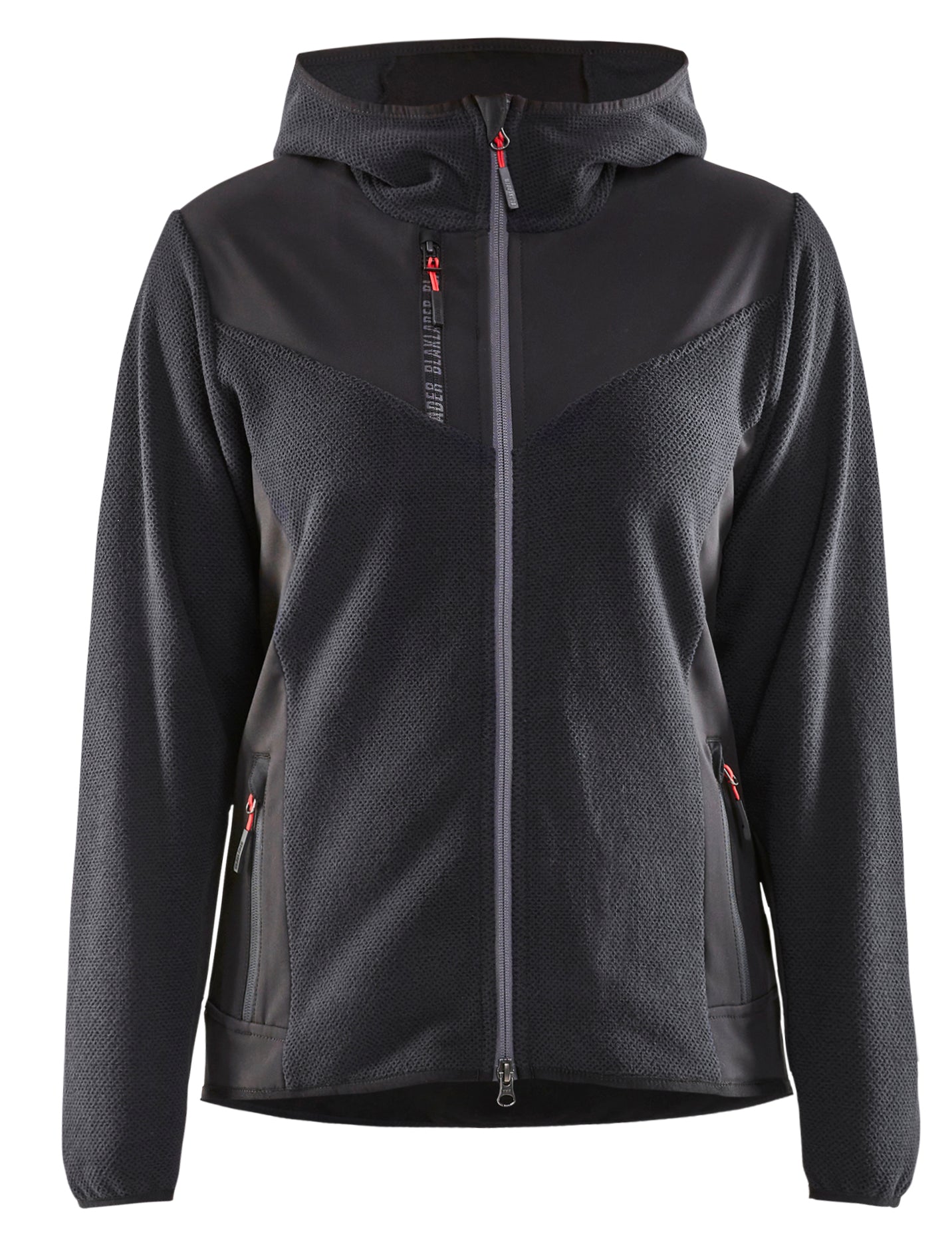 Blåkläder 5941 Dame Strikket Jakke med softshell materiale med firmalogo