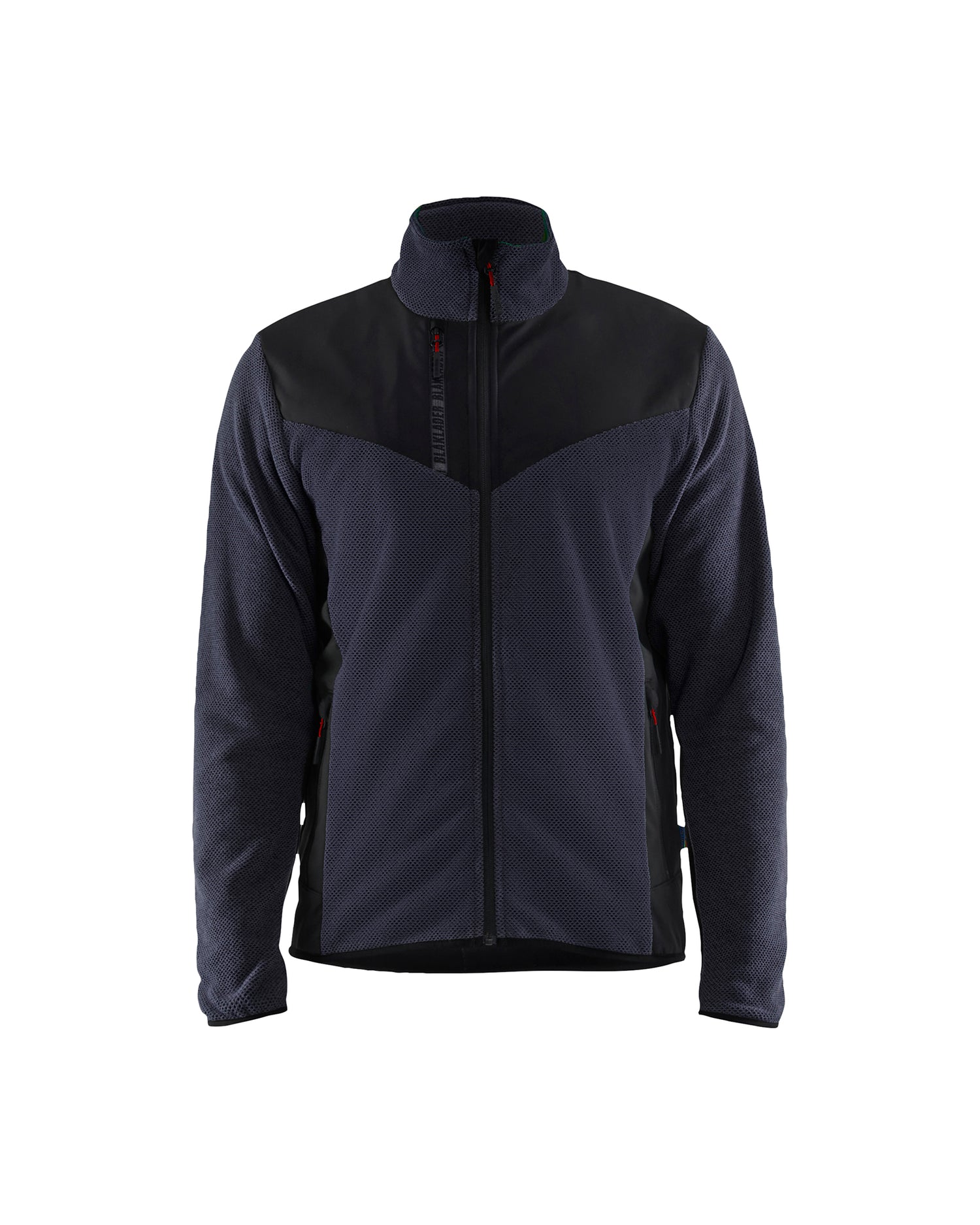 Blåkläder 5942 Strikket Jakke med Softshell, Mørk Marineblå/Sort