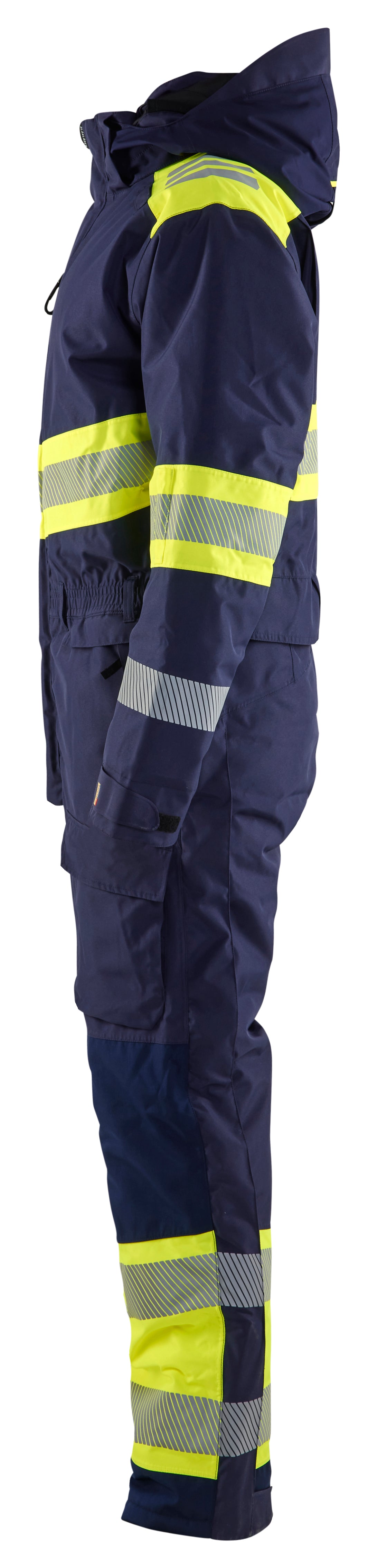 Blåkläder 6720 High Vis Vinter Kedeldragt produktfoto med tryk
