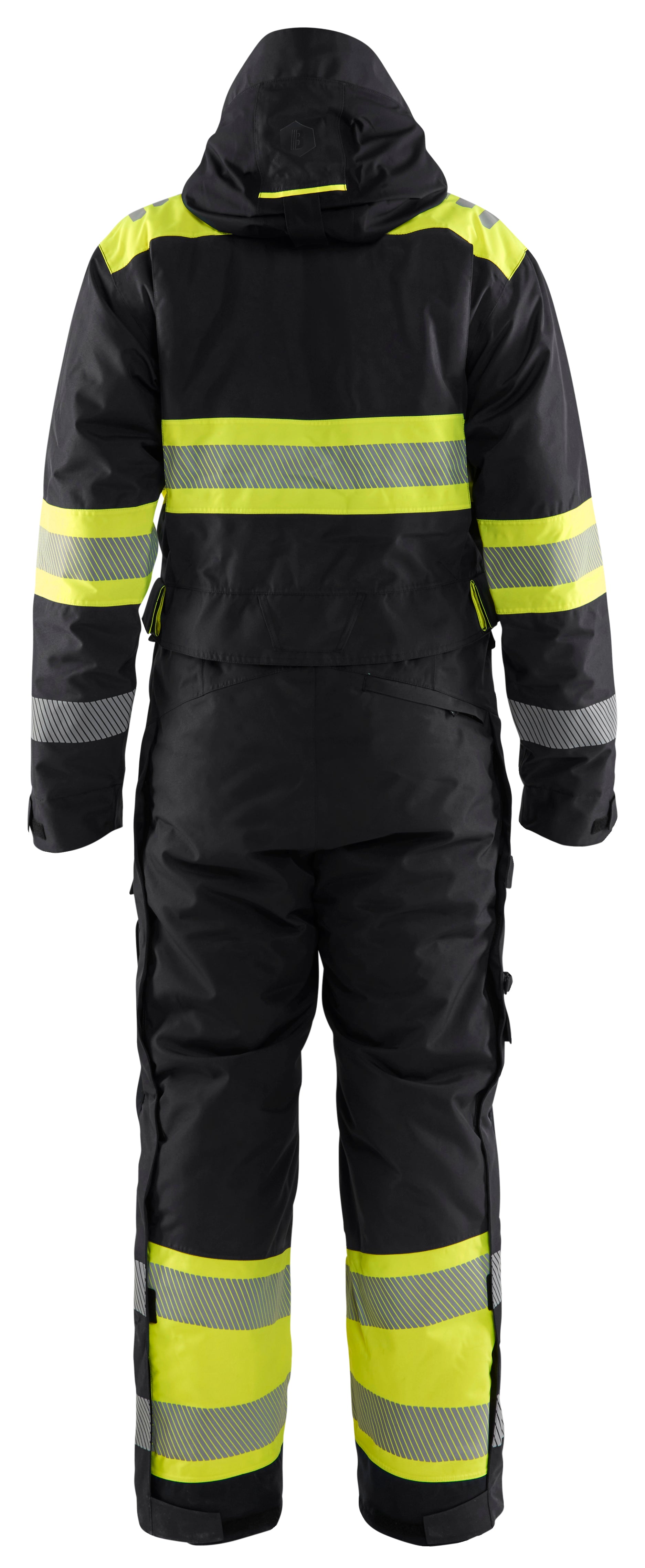 Blåkläder 6720 High Vis Vinter Kedeldragt nærbillede med logo
