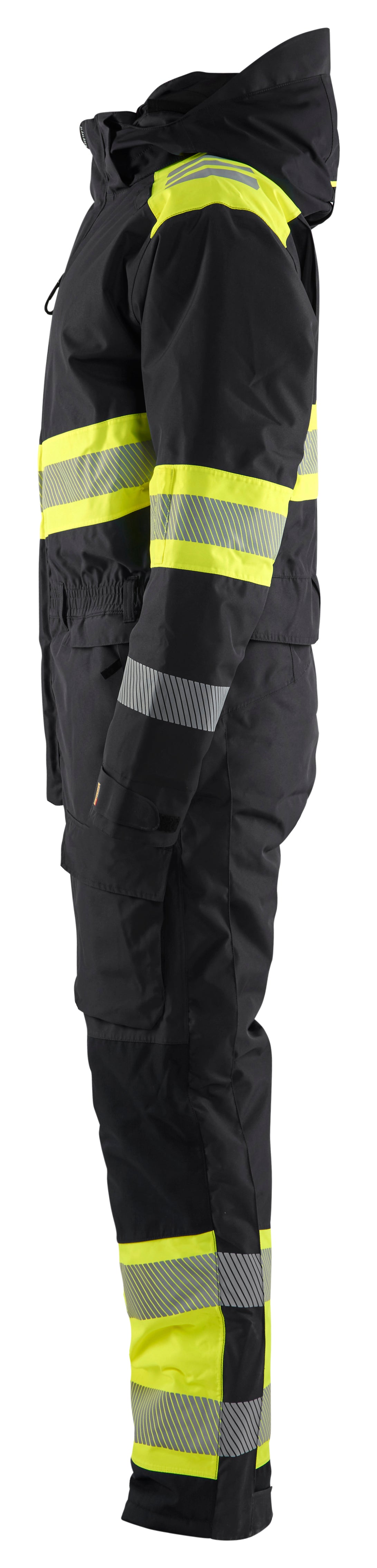 Blåkläder 6720 High Vis Vinter Kedeldragt produktbillede med tryk