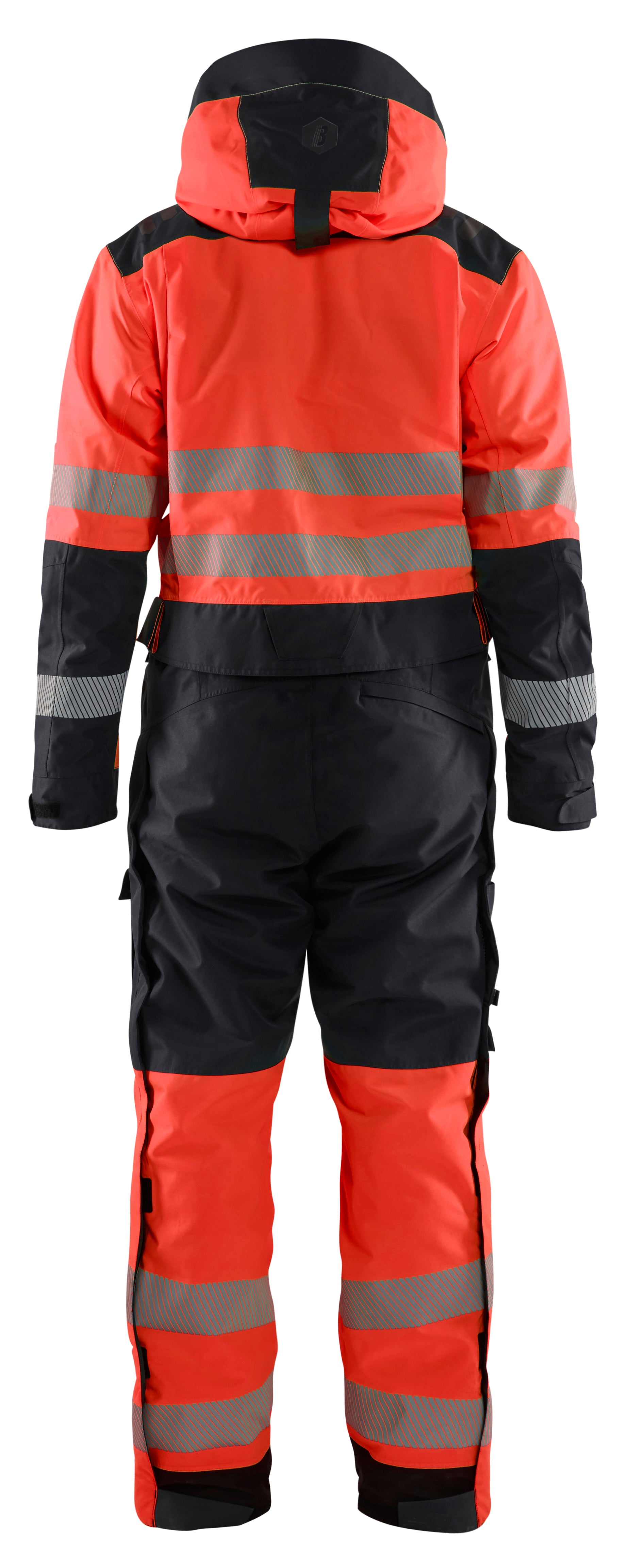 Blåkläder 6725 High Vis Vinter Kedeldragt detalje med logo