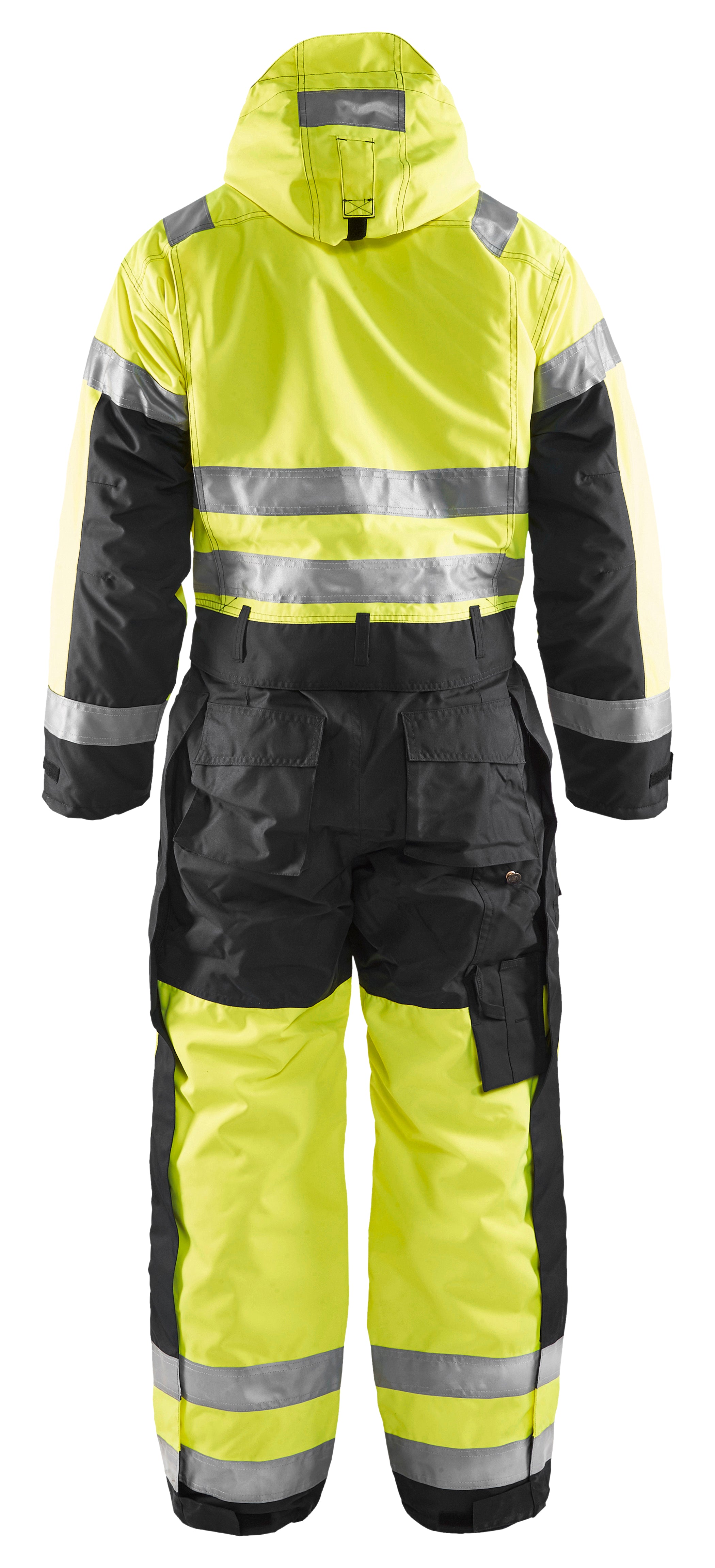 Blåkläder 6763 High Vis Vinter Kedeldragt nærbillede med logo