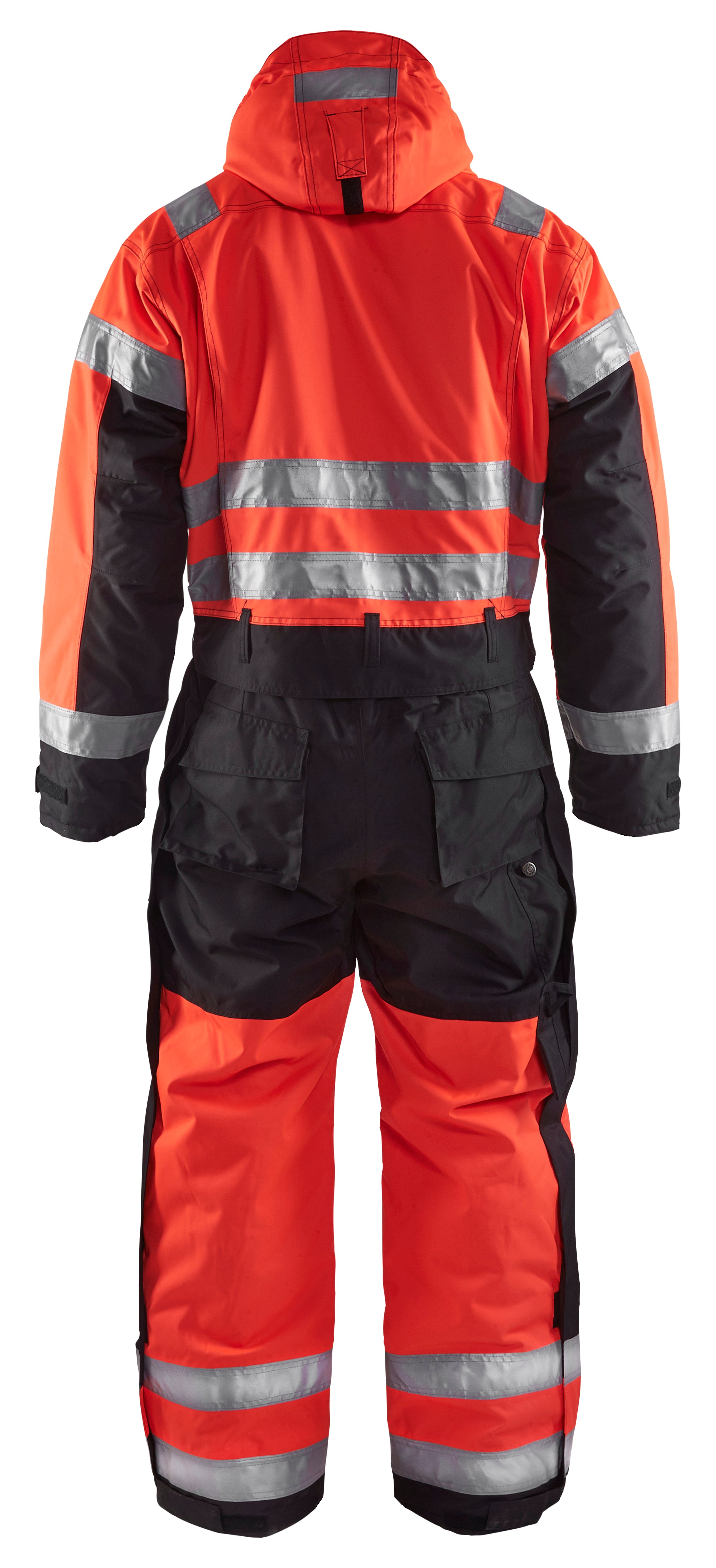 Blåkläder 6763 High Vis Vinter Kedeldragt detalje med logo