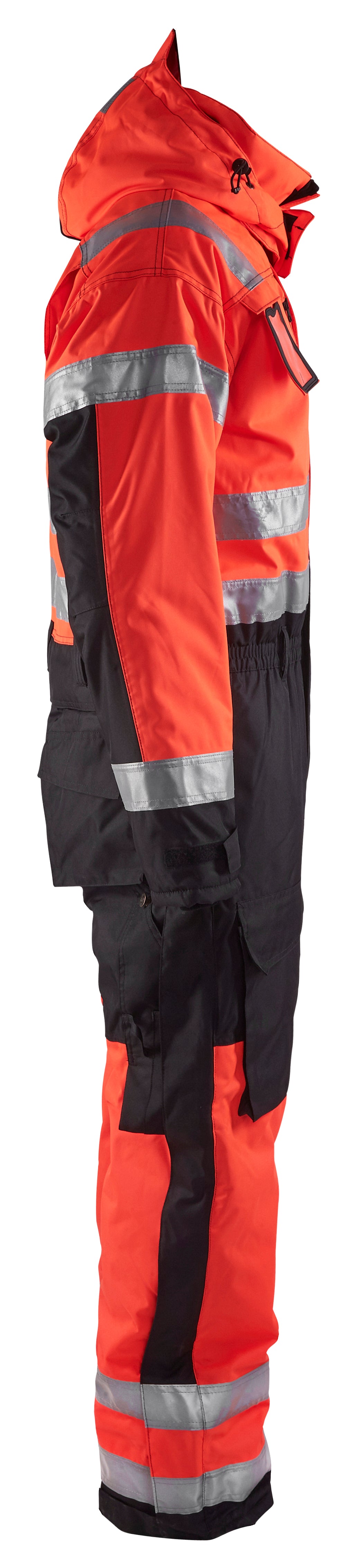 Blåkläder 6763 High Vis Vinter Kedeldragt nærbillede til broderi
