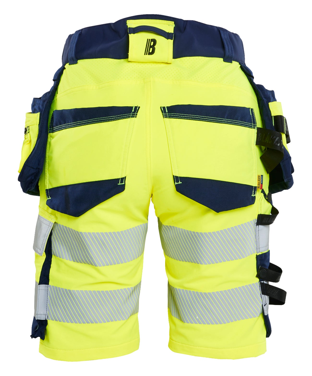 Dame High Vis Shorts 4-vejs Stretch
