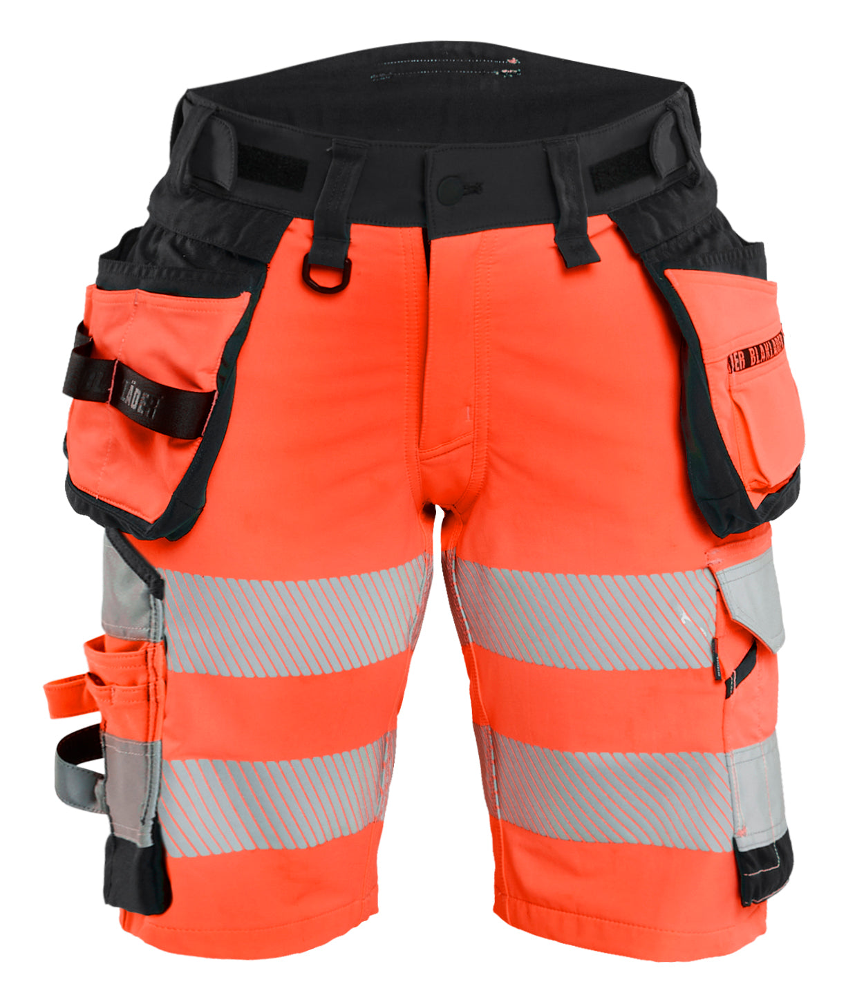 Blåkläder 7020 Dame High Vis Shorts 4-vejs Stretch produktfoto med firmalogo