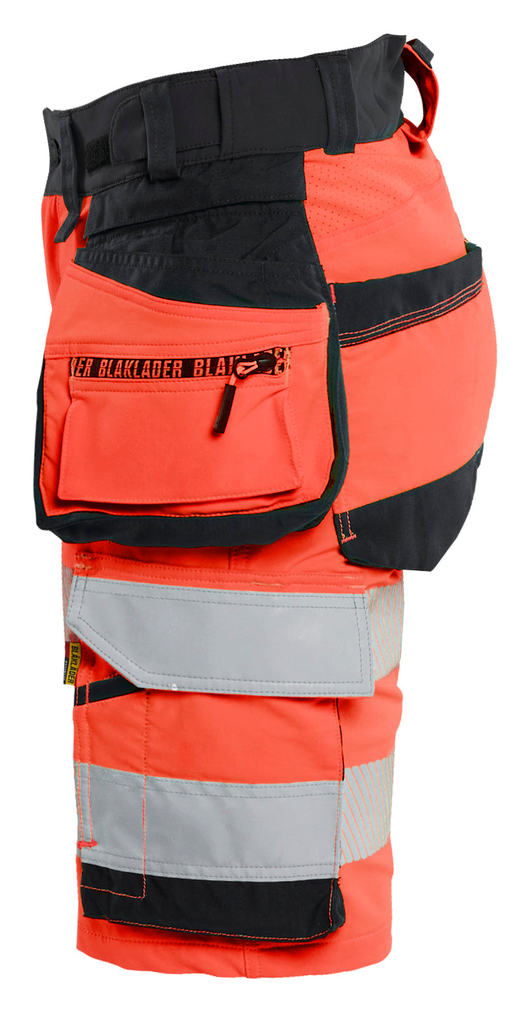 Blåkläder 7020 Dame High Vis Shorts 4-vejs Stretch materiale med tryk