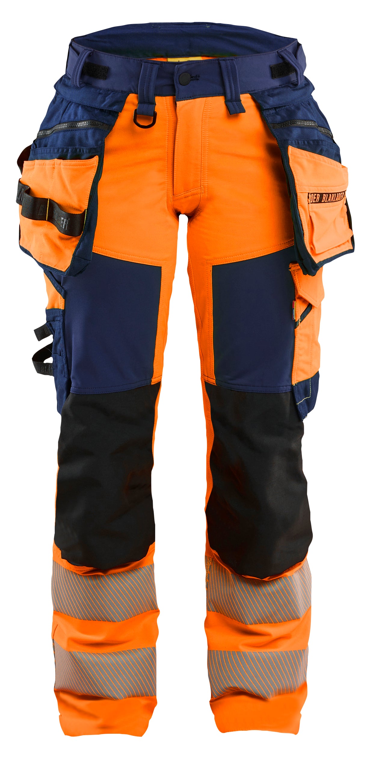 Blåkläder 7022 Dame High Vis Buks 4-vejs Stretch detalje med firmalogo