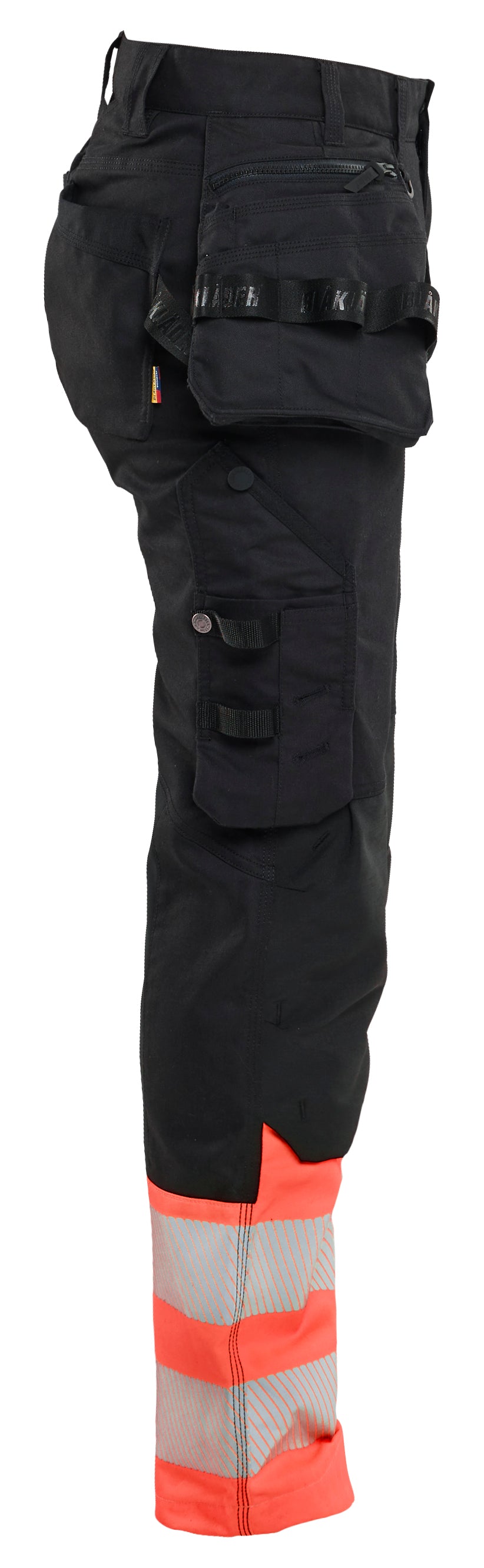 Blåkläder 7030 Dame High Vis Buks Stretch nærbillede til broderi
