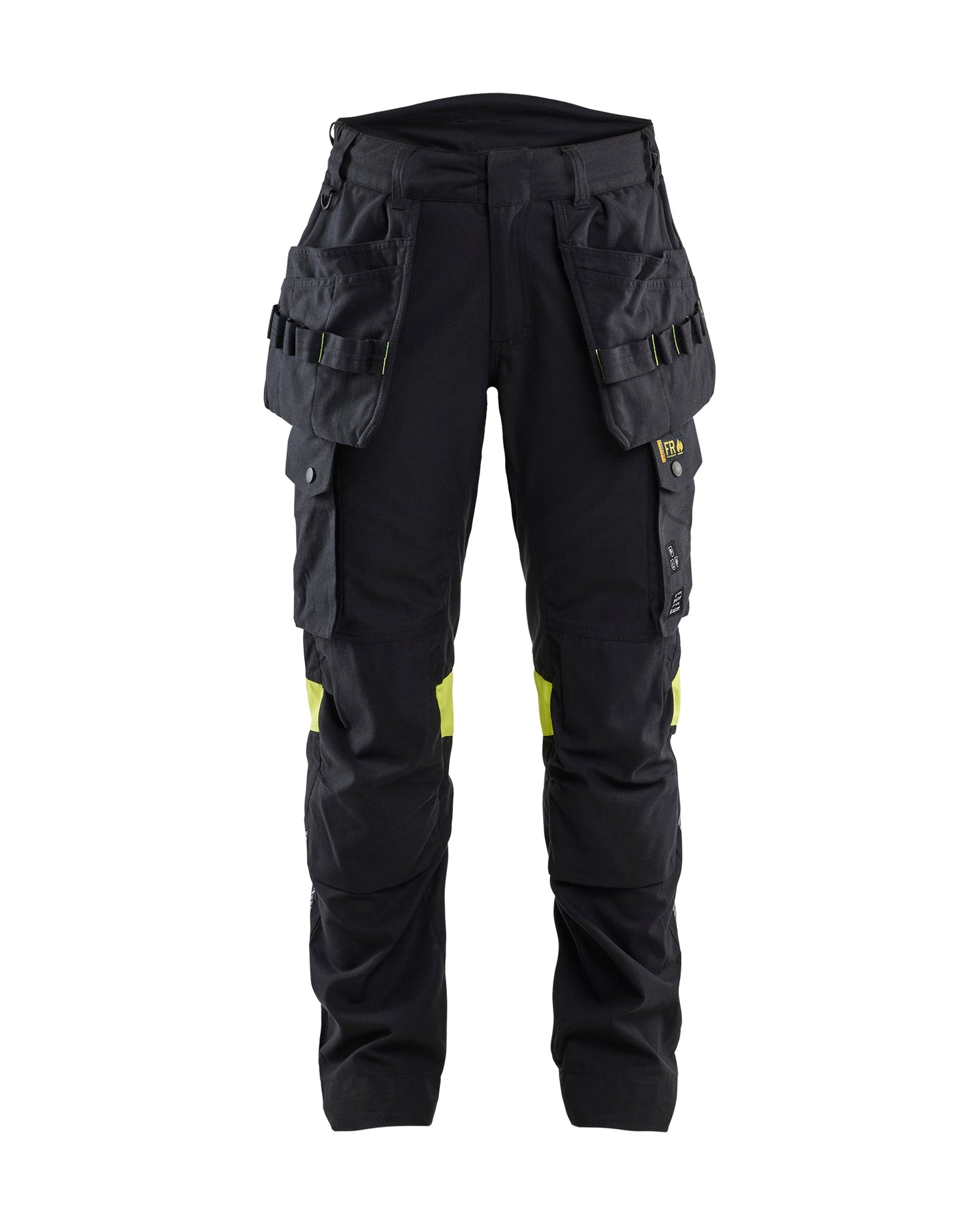 Blåkläder 7108 Dame Håndværker Buks Inherent, Sort/High Vis Gul