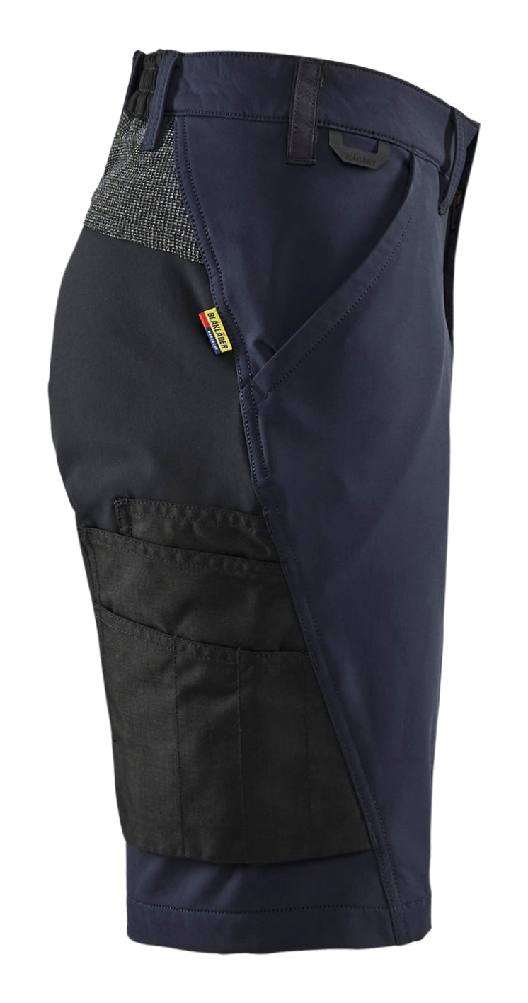 Blåkläder 7123 Dame Service shorts 4-vejs stretch detalje til broderi