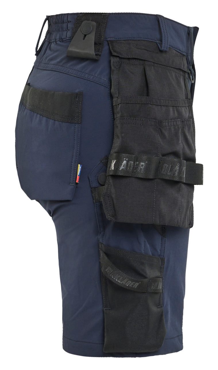 Blåkläder 7124 Dame Håndværker Shorts 4-vejs stretch detalje til broderi