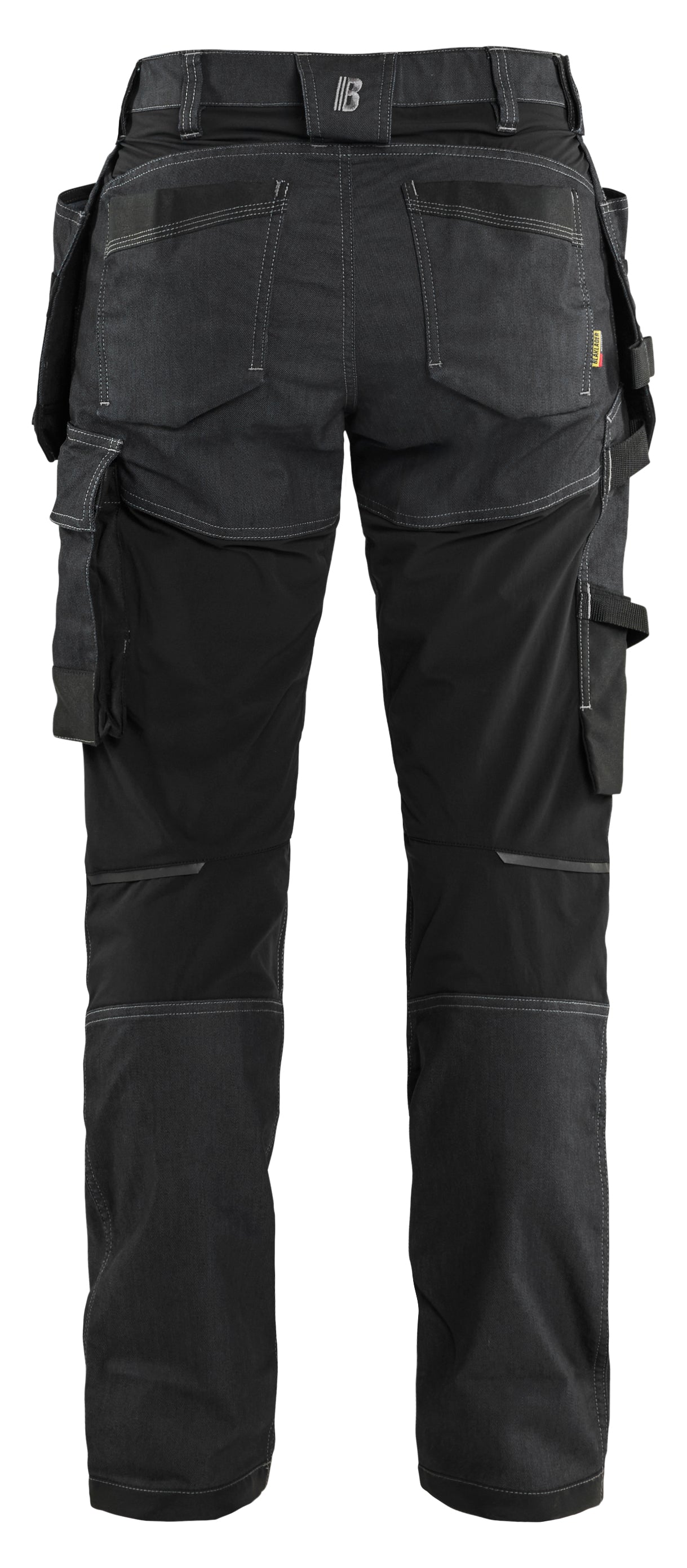 Blåkläder 7132 Dame Håndværkerbuks stretch nærbillede med logo