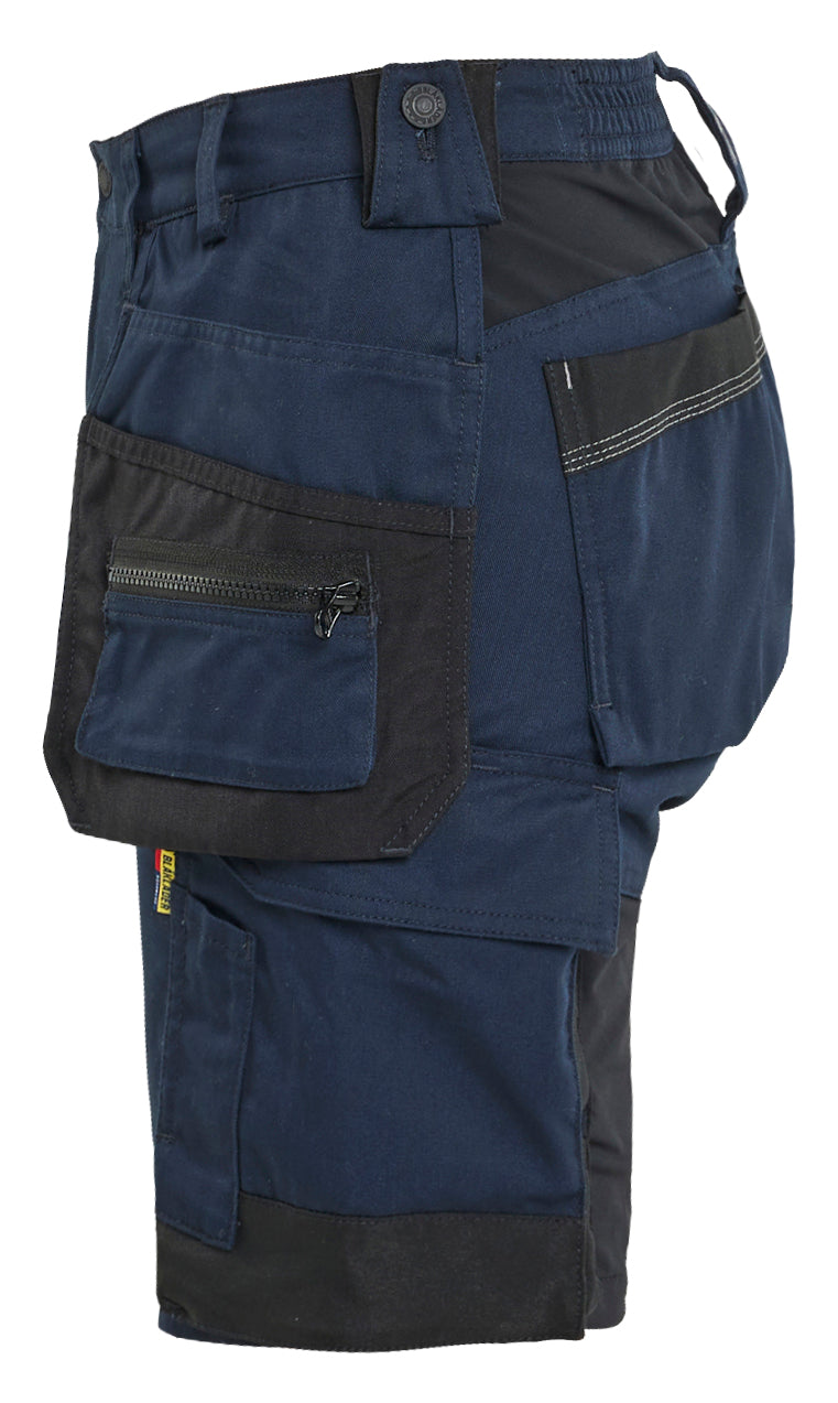 Blåkläder 7133 Dame Håndværker Shorts med stretch nærbillede med tryk