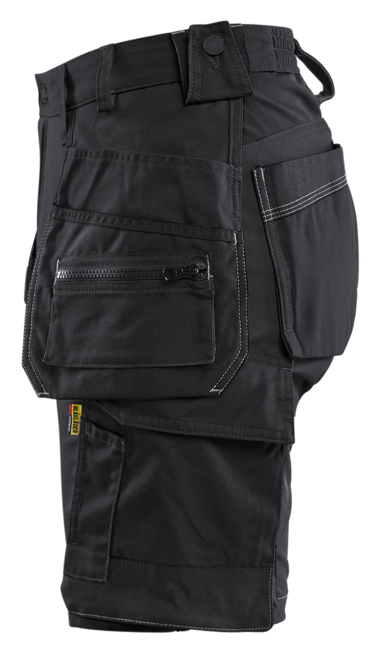 Blåkläder 7133 Dame Håndværker Shorts med stretch produktfoto med logo