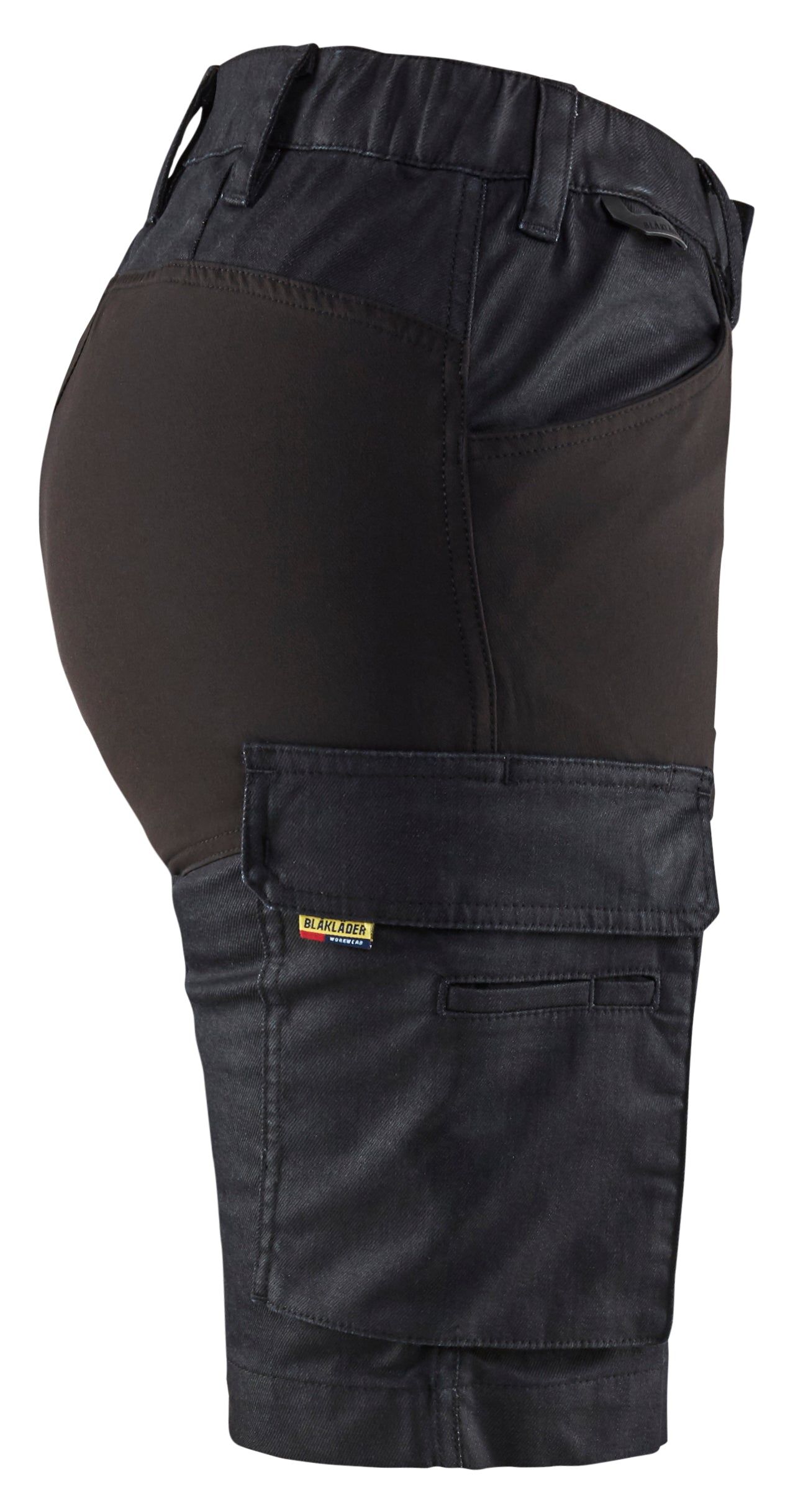 Blåkläder 7137 Dame Service Shorts stretch detalje til broderi