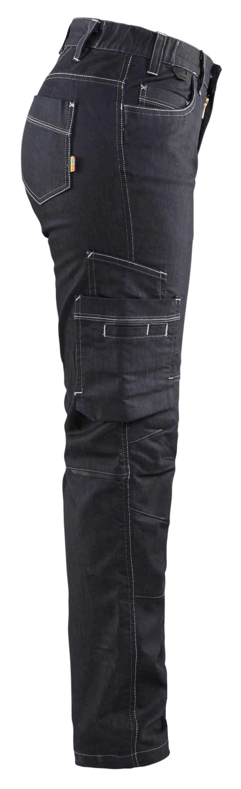 Blåkläder 7140 Dame Service Buks Denim Stretch detalje til broderi