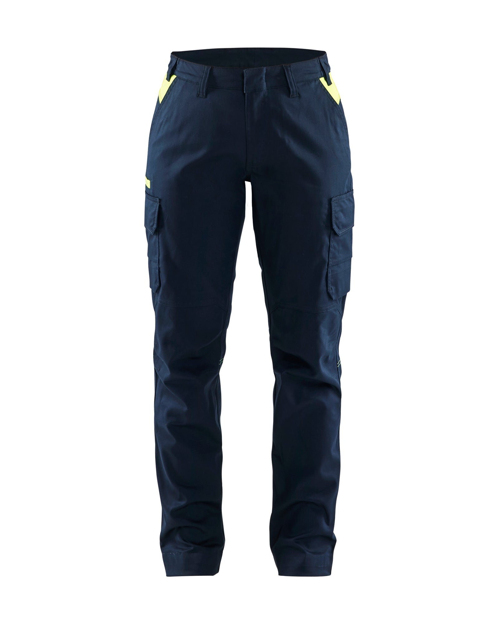 Blåkläder 7144 Dame Industri Buks stretch, Mørk Marineblå/High Vis Gul
