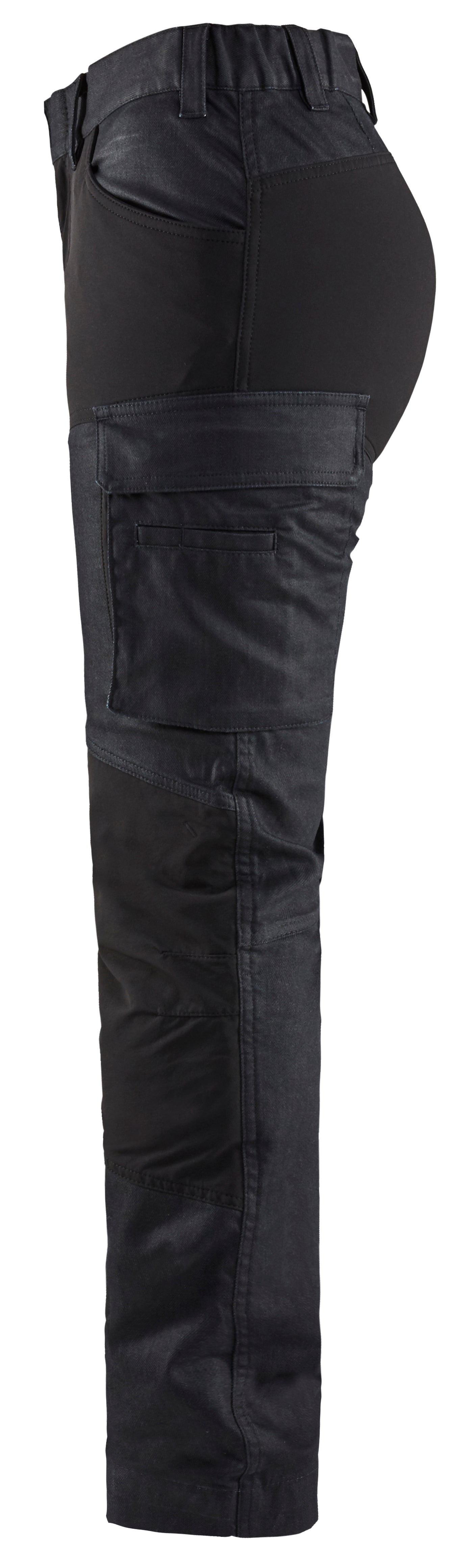 Blåkläder 7147 Dame Service Buks Denim stretch produktfoto med tryk