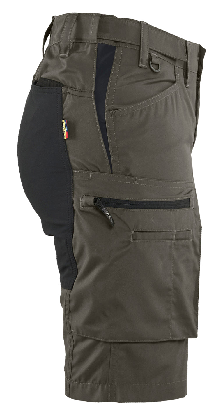 Blåkläder 7149 Dame Service Shorts med stretch detalje til broderi