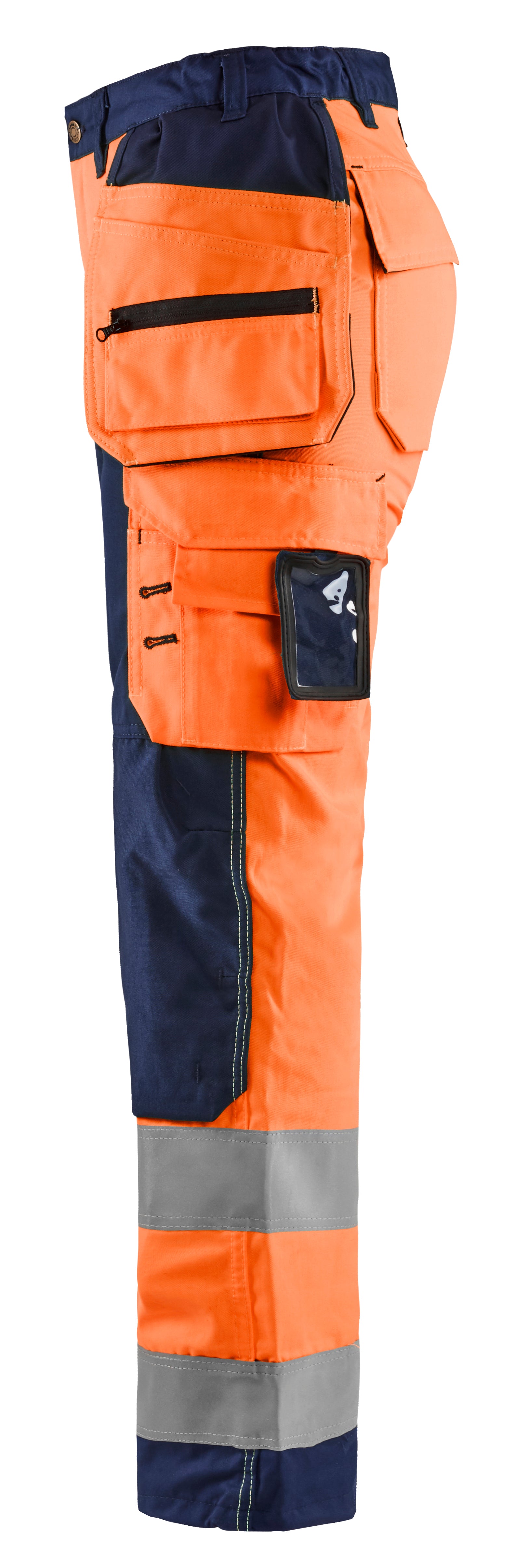Blåkläder 7156 Dame High Vis Buks med Værktøjslommer produktbillede med tryk