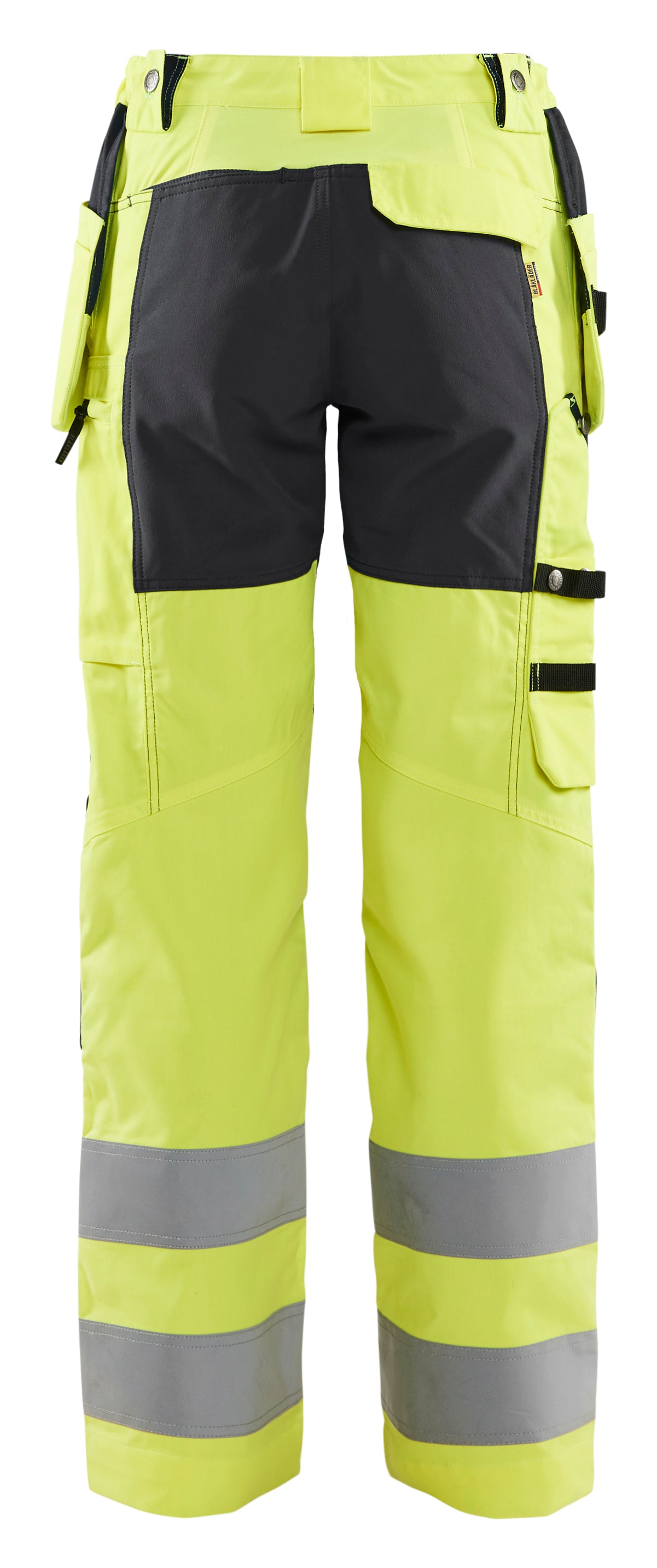 Blåkläder 7163 Dame High Vis Buks med stretch nærbillede med logo