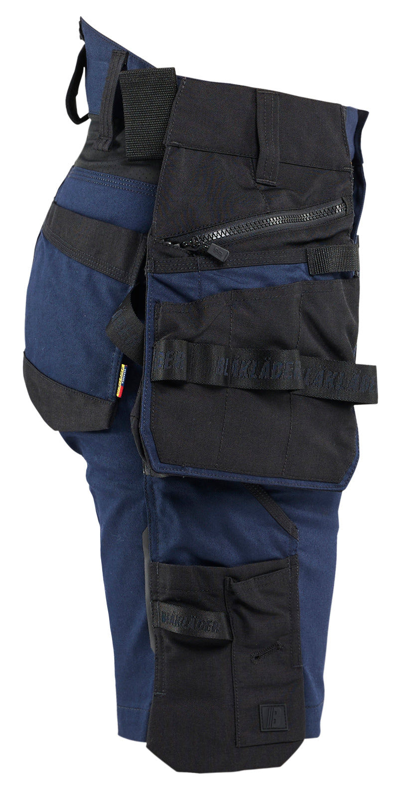 Blåkläder 7175 Striker Dame Håndværker Shorts Stretch nærbillede til broderi