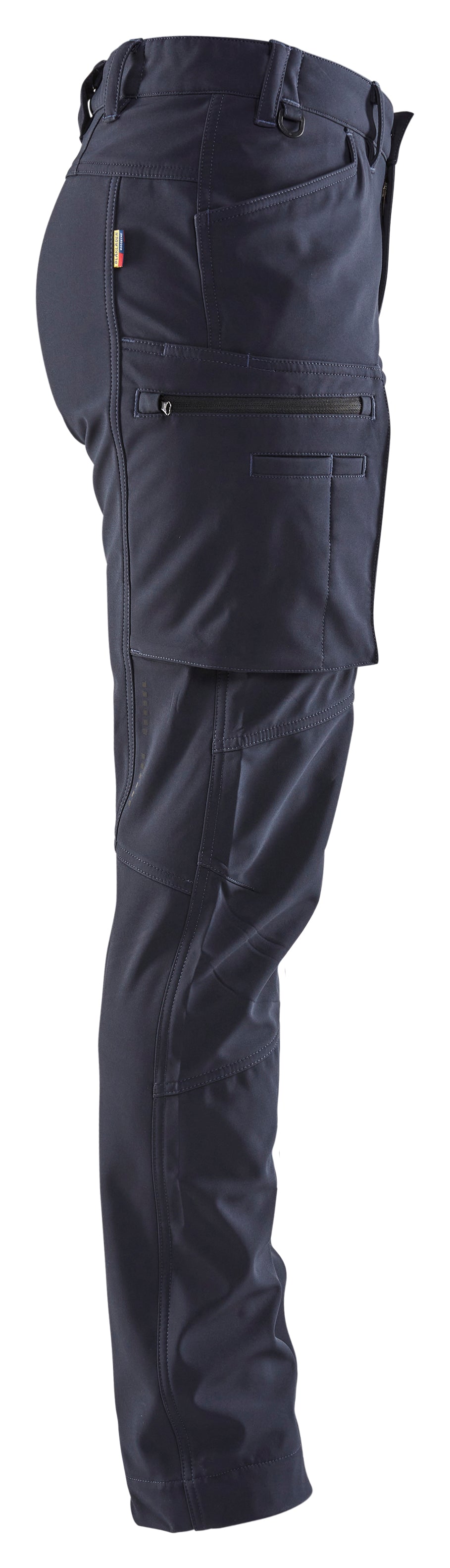 Blåkläder 7177 Dame Service Softshell Buks vinter detalje til broderi