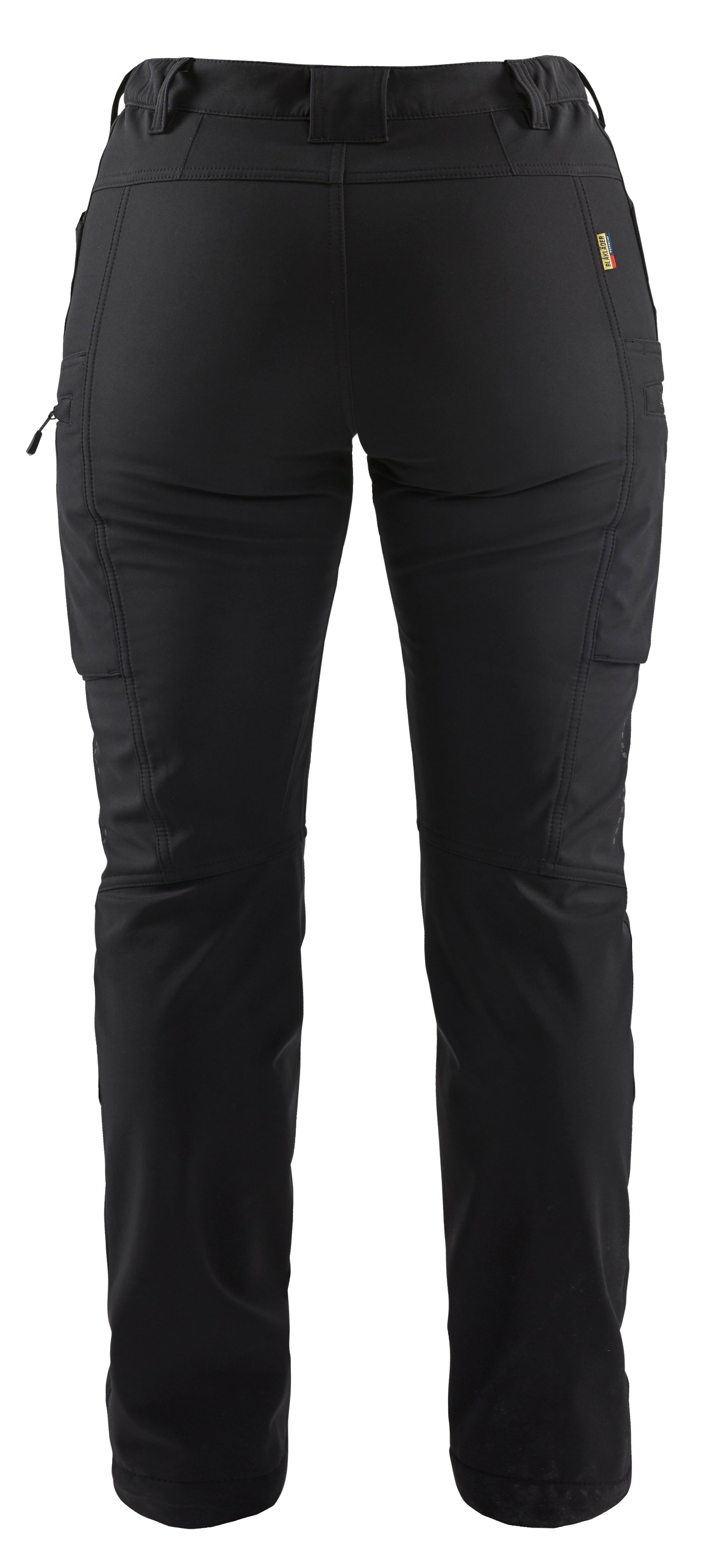 Blåkläder 7177 Dame Service Softshell Buks vinter nærbillede med logo