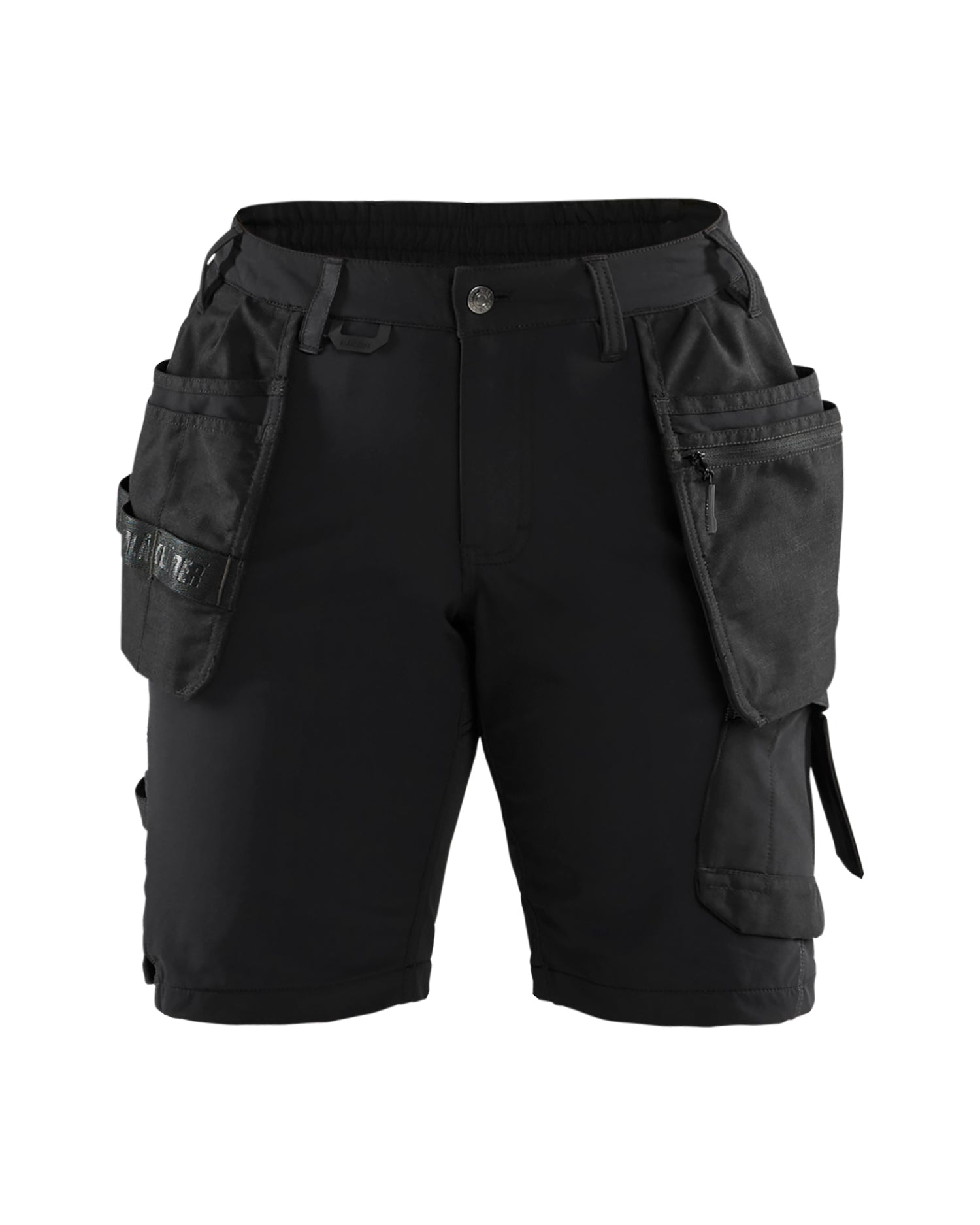 Blåkläder 7183 Dame Håndværker shorts 4-vejs stretch, Sort/Mørk Grå
