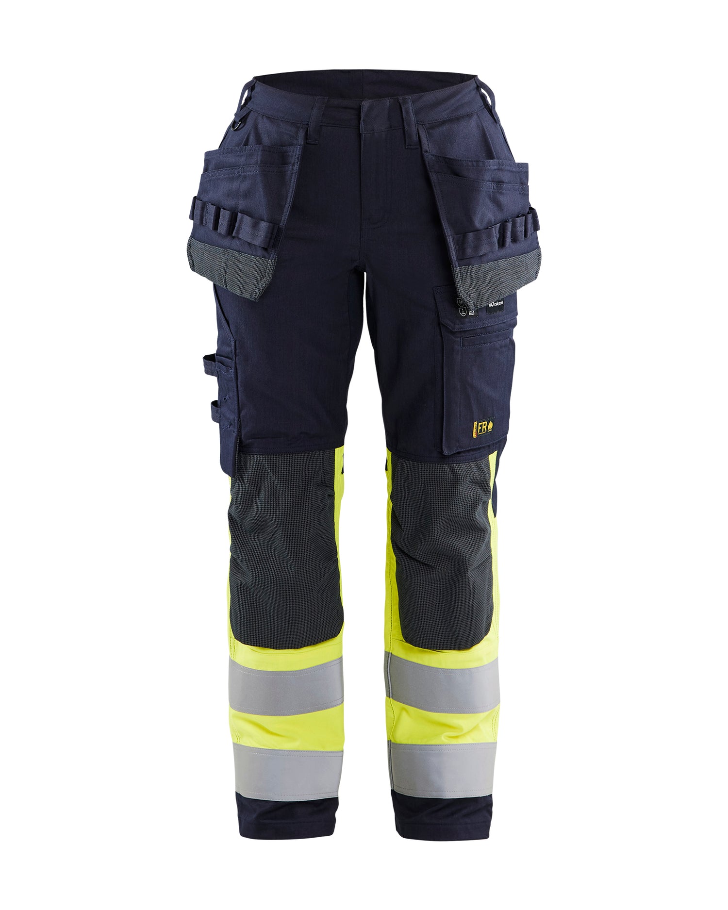 Blåkläder 7185 Dame Multinorm Buks med Stretch Inherent, Marineblå/High Vis Gul