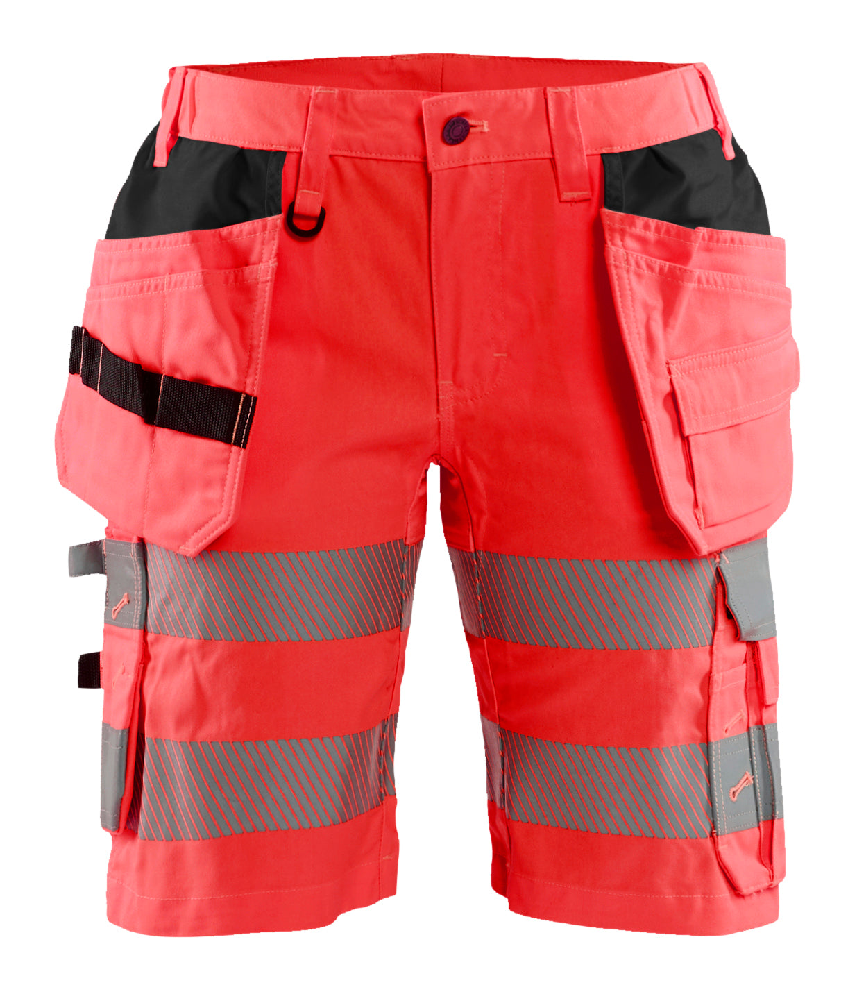 Blåkläder 7186 Dame High Vis Shorts med stretch detalje med firmalogo