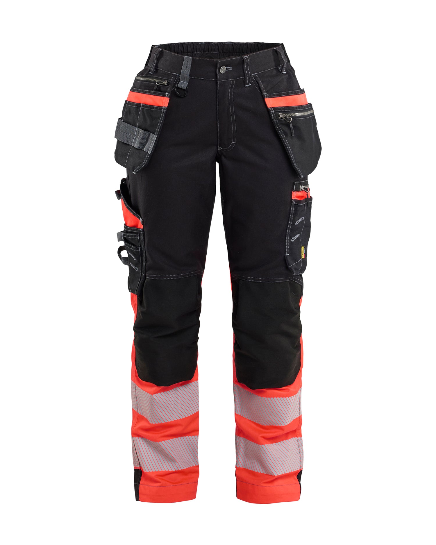 Blåkläder 7196 Dame High Vis Buks med Stretch, Sort/High Vis Rød