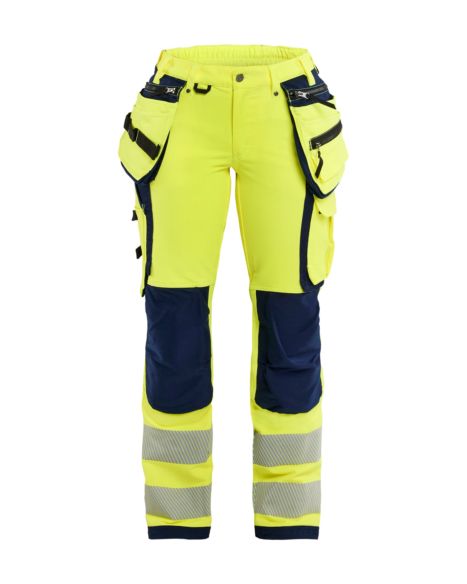 Blåkläder 7197 Dame High Vis Buks 4-vejs stretch, High Vis Gul/Marineblå