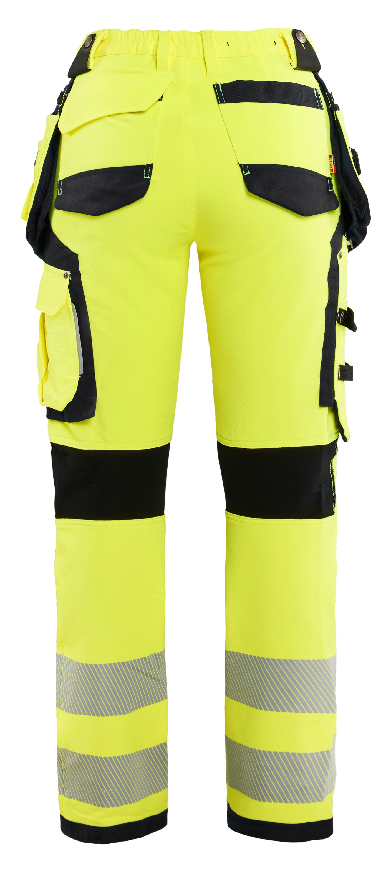 Blåkläder 7197 Dame High Vis Buks 4-vejs stretch nærbillede med logo