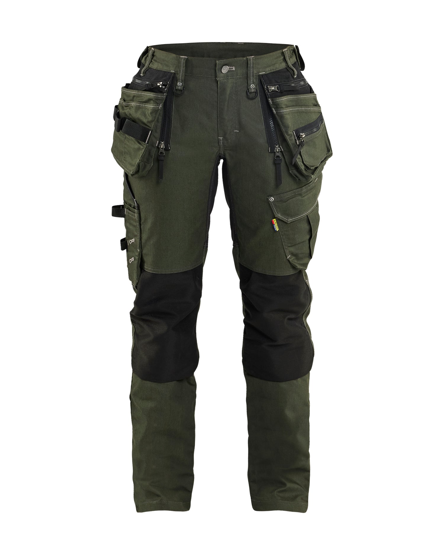Blåkläder 7990 Dame Håndværker Buks stretch X1900, Skovgrøn/Sort