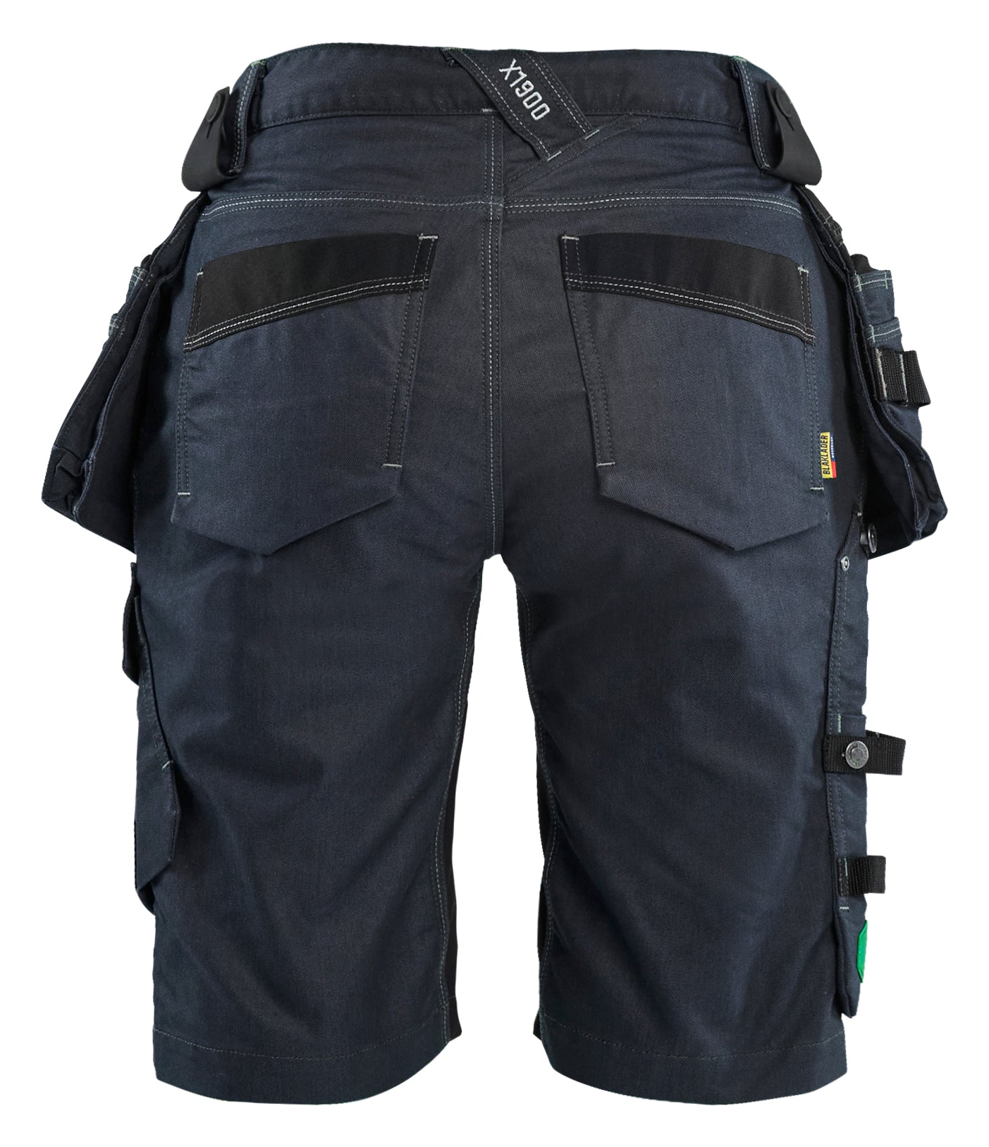 Blåkläder 7992 Dame Håndværker Shorts stretch X1900 nærbillede med logo