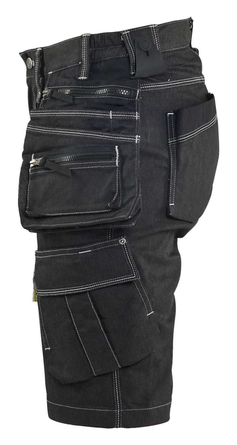 Blåkläder 7992 Dame Håndværker Shorts stretch X1900 nærbillede med tryk