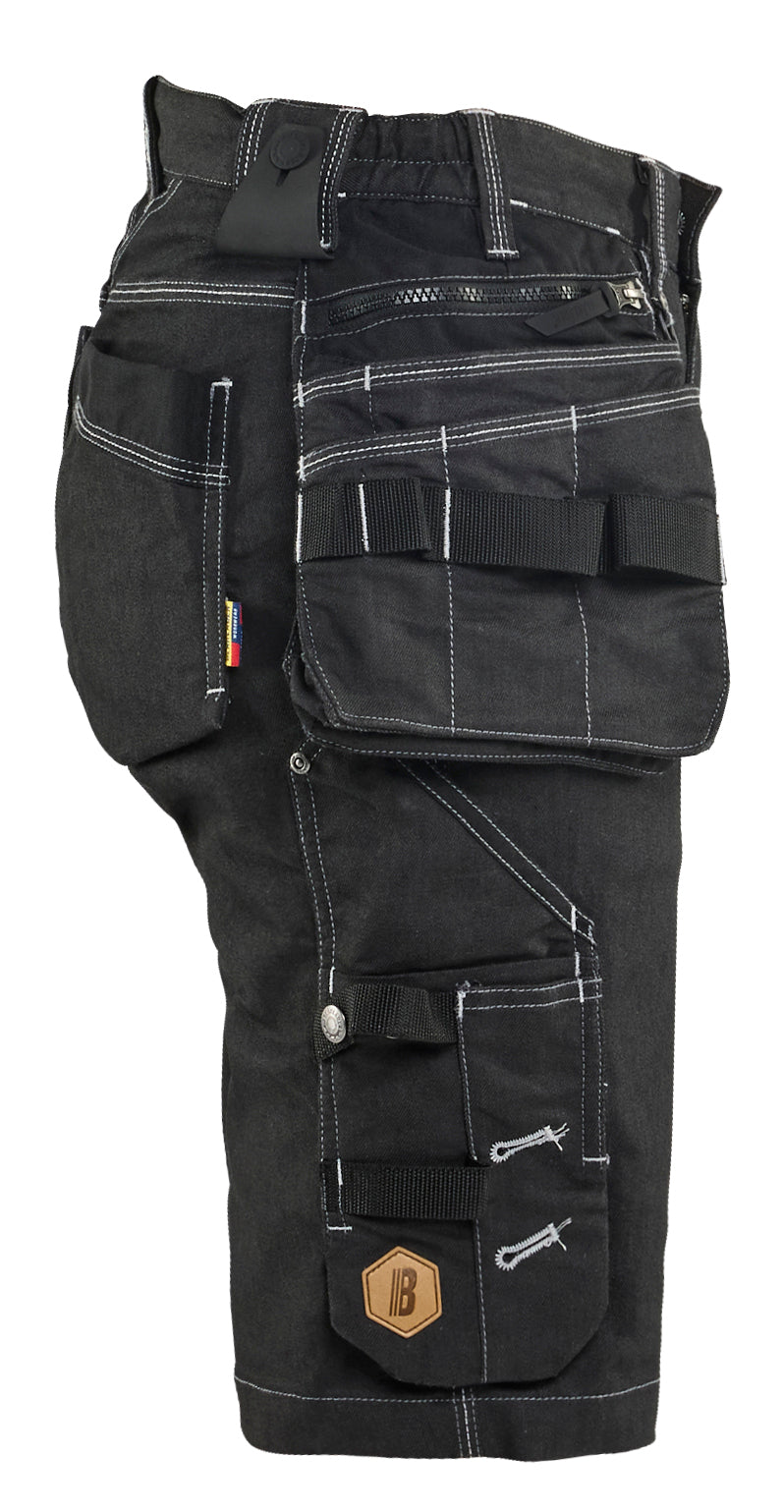 Blåkläder 7992 Dame Håndværker Shorts stretch X1900 produktbillede til broderi