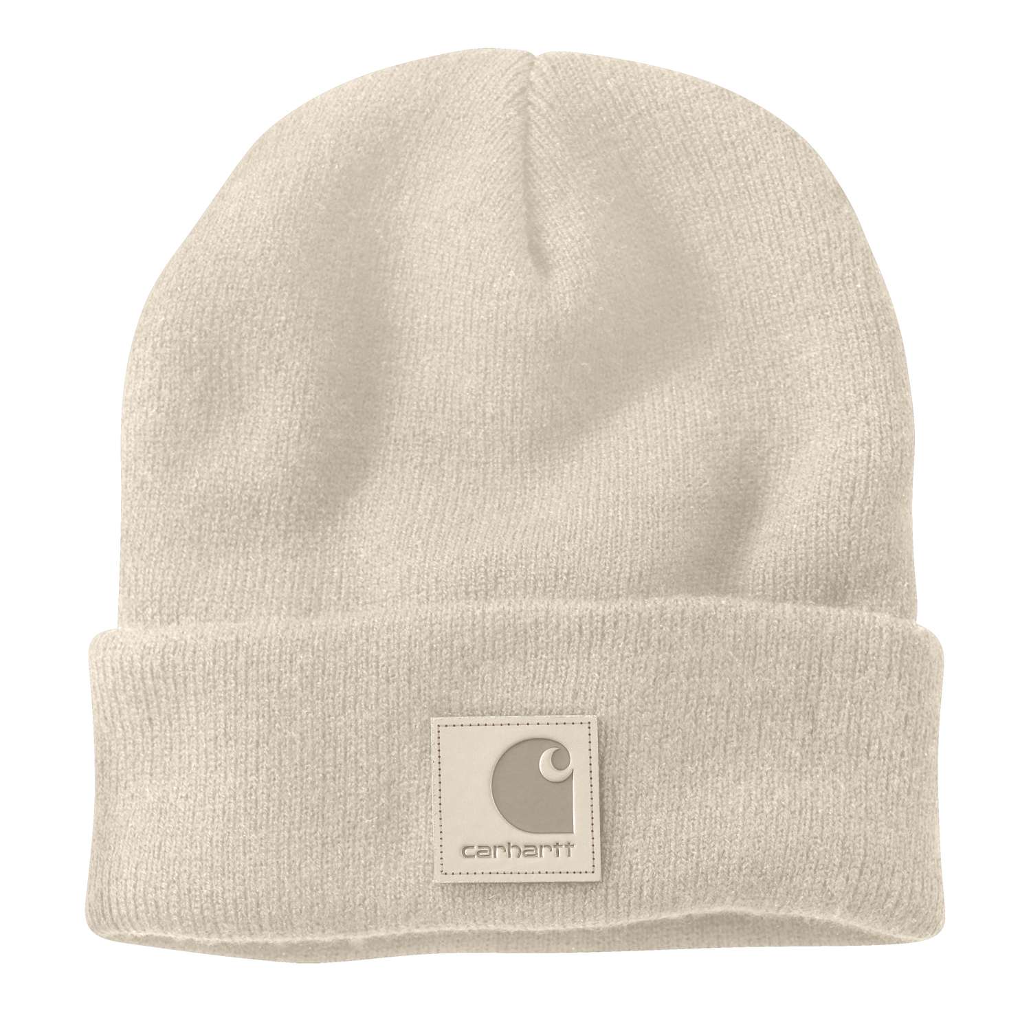 Carhartt 101070 Knit Beanie detalje med firmalogo